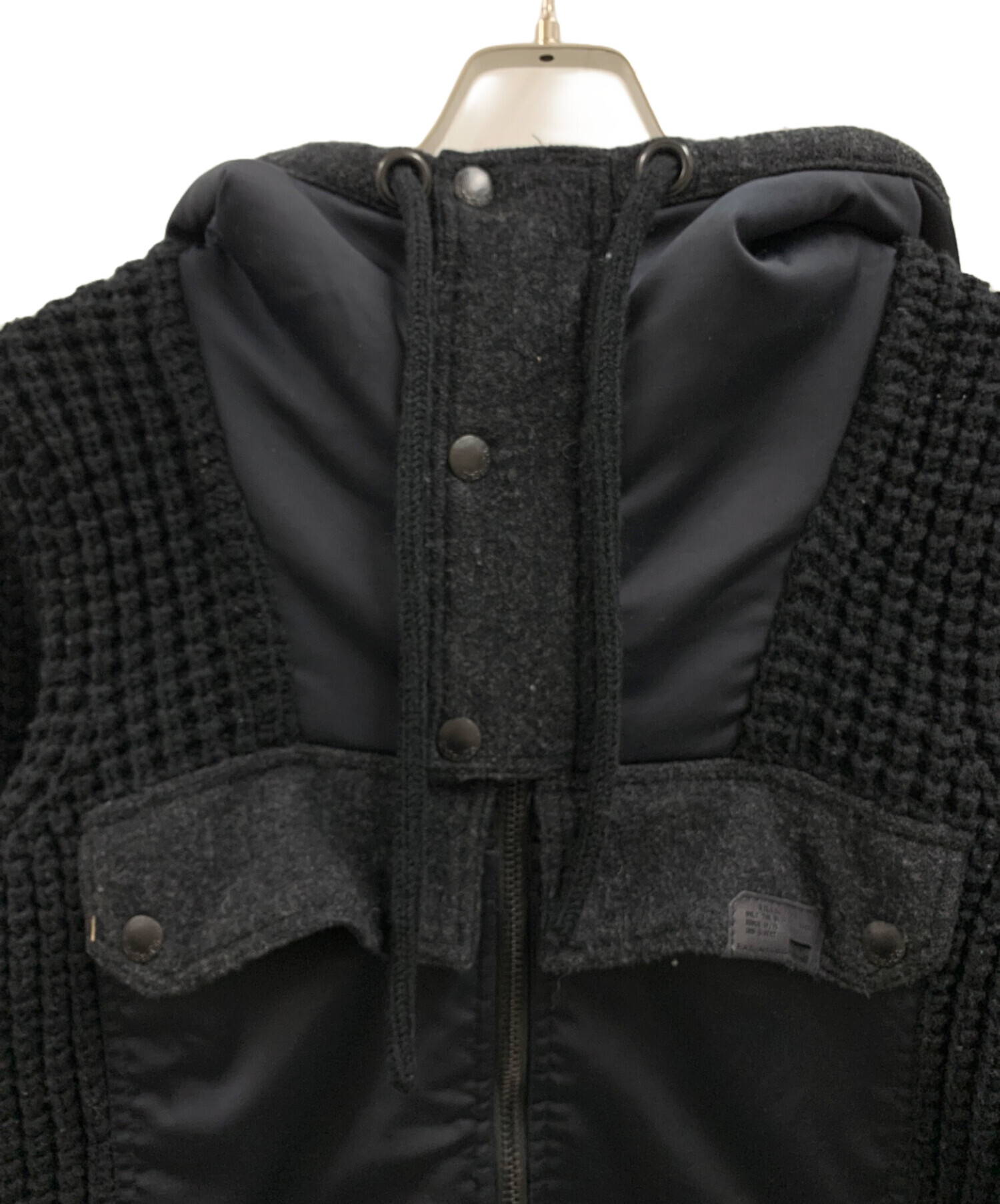 中古・古着通販】DIESEL (ディーゼル) フーデッドニットジャケット 