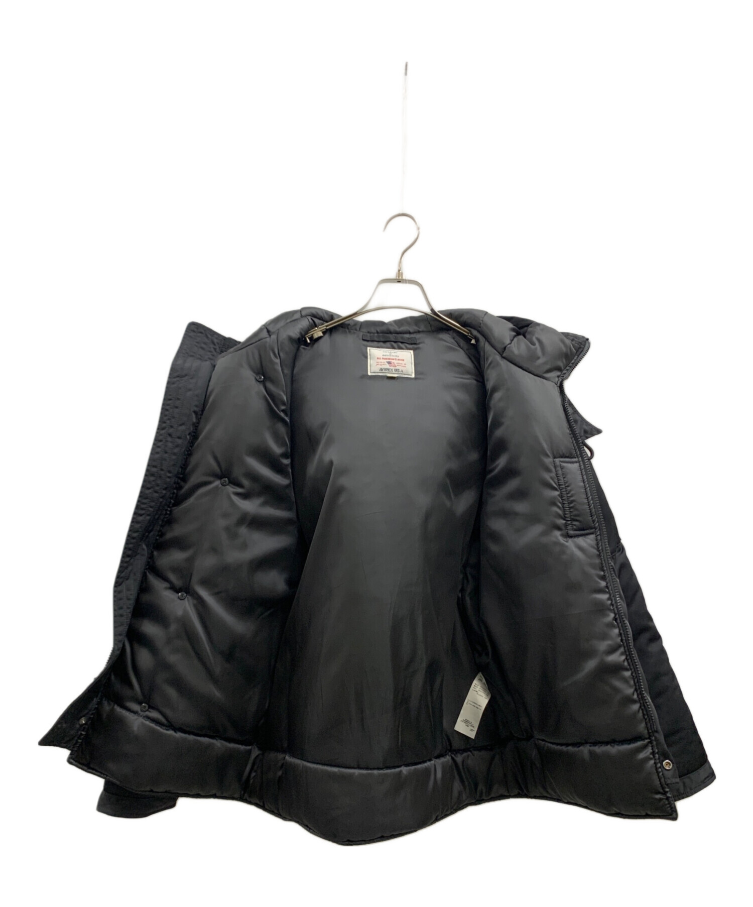 中古・古着通販】AVIREX (アヴィレックス) 中綿ジャケット ブラック  