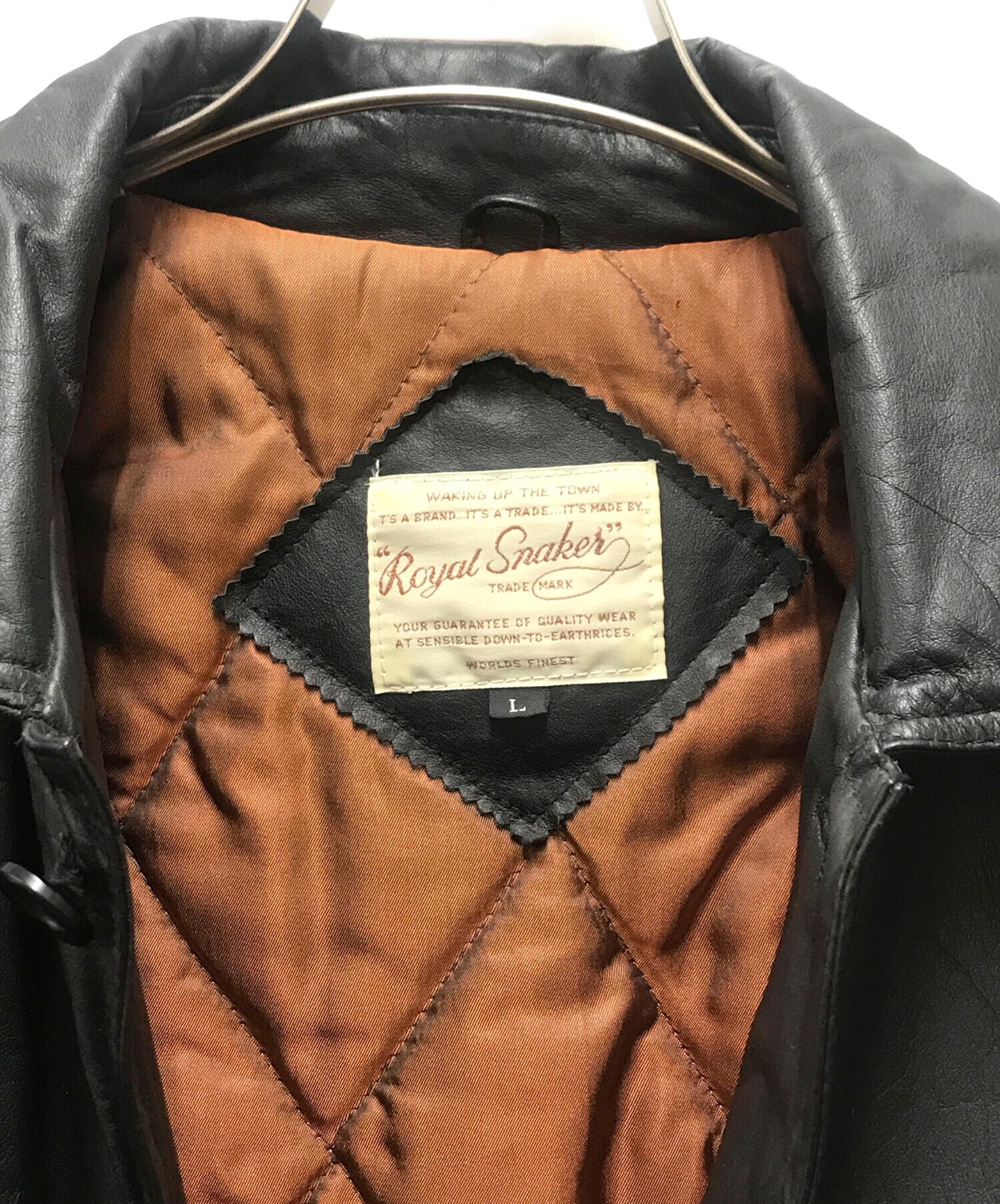 中古・古着通販】Royal Snaker (ロイヤルスナッカー) レザージャケット 