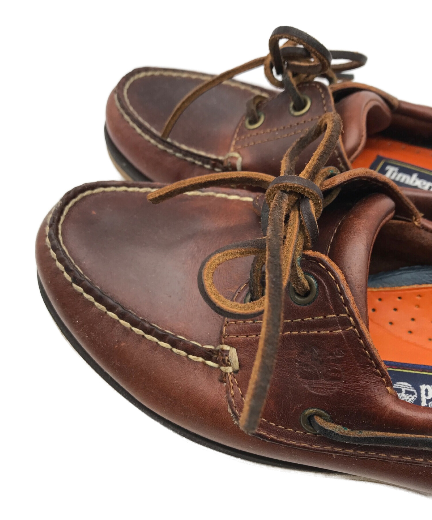 Timberland ブラウン モカシン25美品｜ファッション