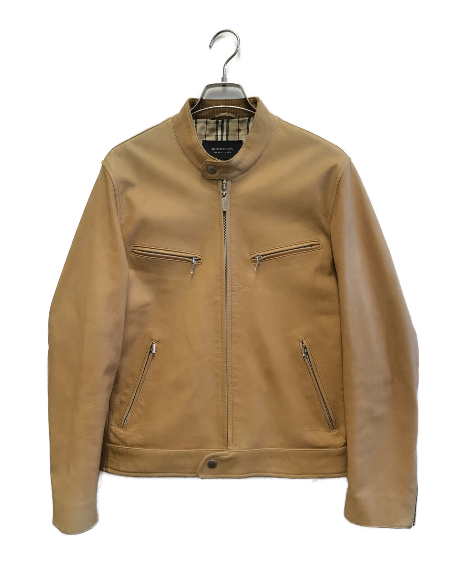 BURBERRY BLACK LABEL ラム レザー ジャケット 中古・古着通販 