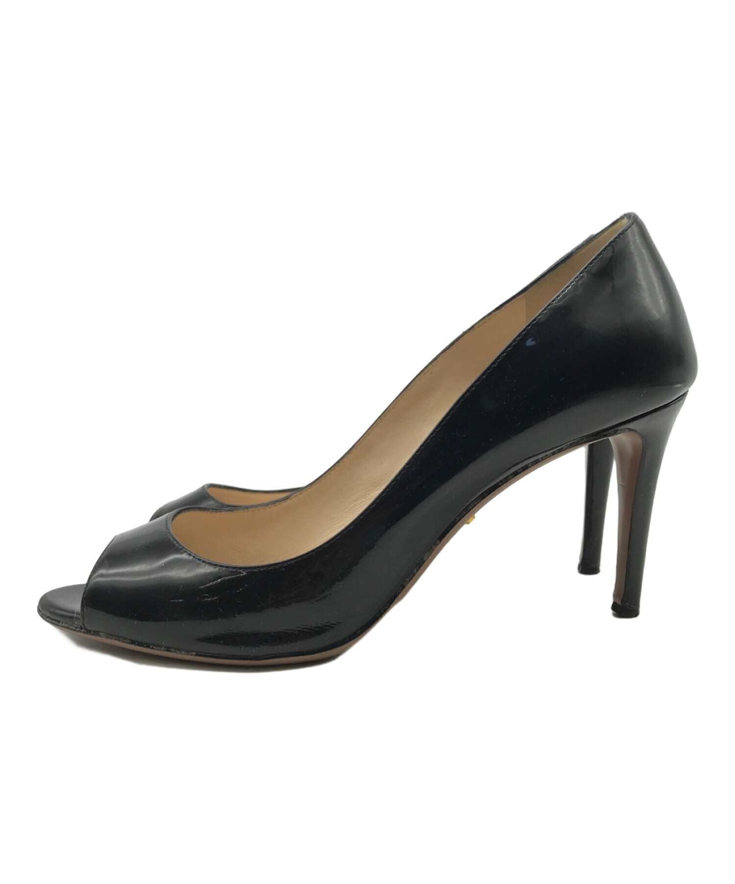 中古・古着通販】PRADA (プラダ) ヒールパンプス ブラック サイズ:38 