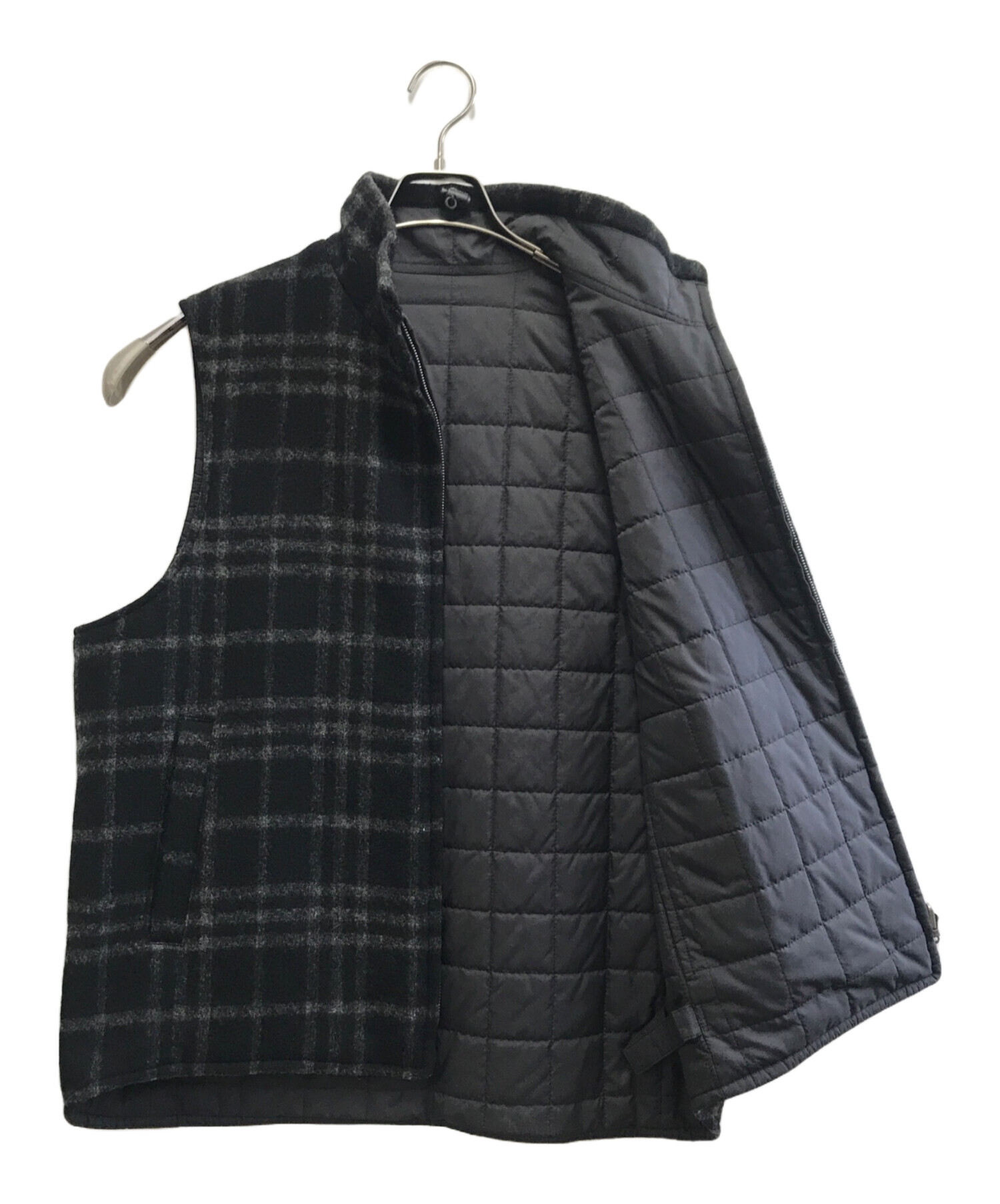 中古・古着通販】BURBERRY (バーバリー) リバーシブルベスト ブラック 