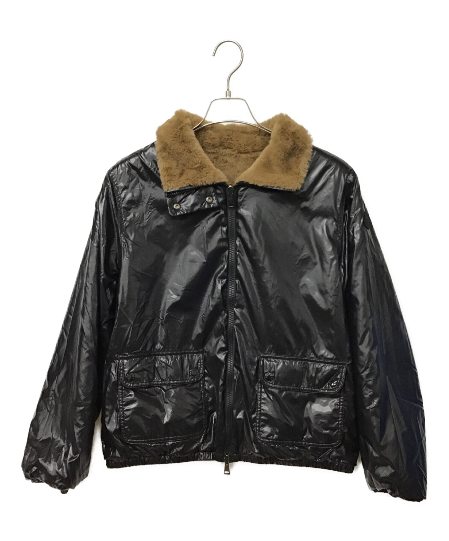 中古・古着通販】MONCLER (モンクレール) フリースジャケット ブラック 