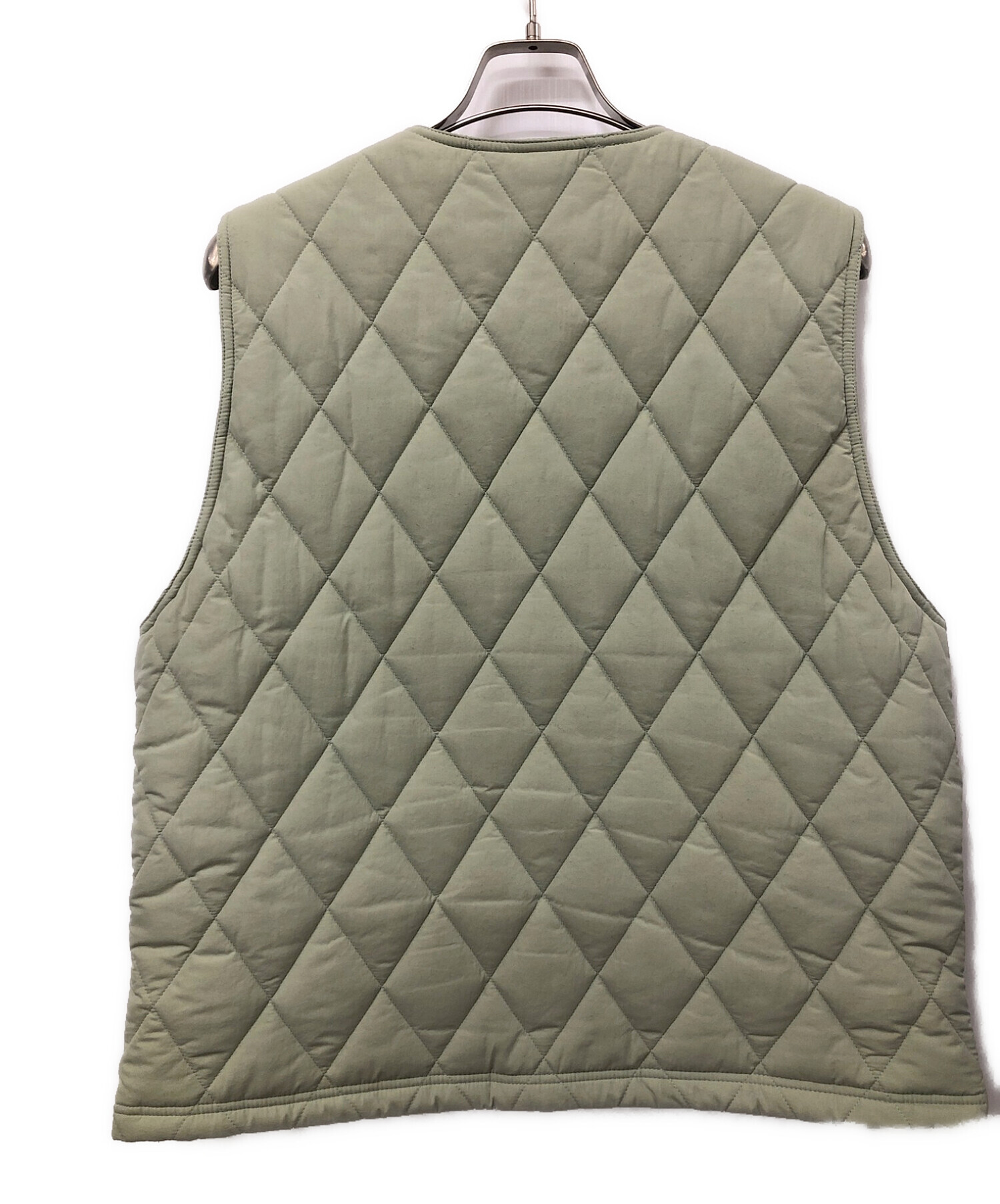 中古・古着通販】stussy (ステューシー) Diamond Quilted Ves グリーン 