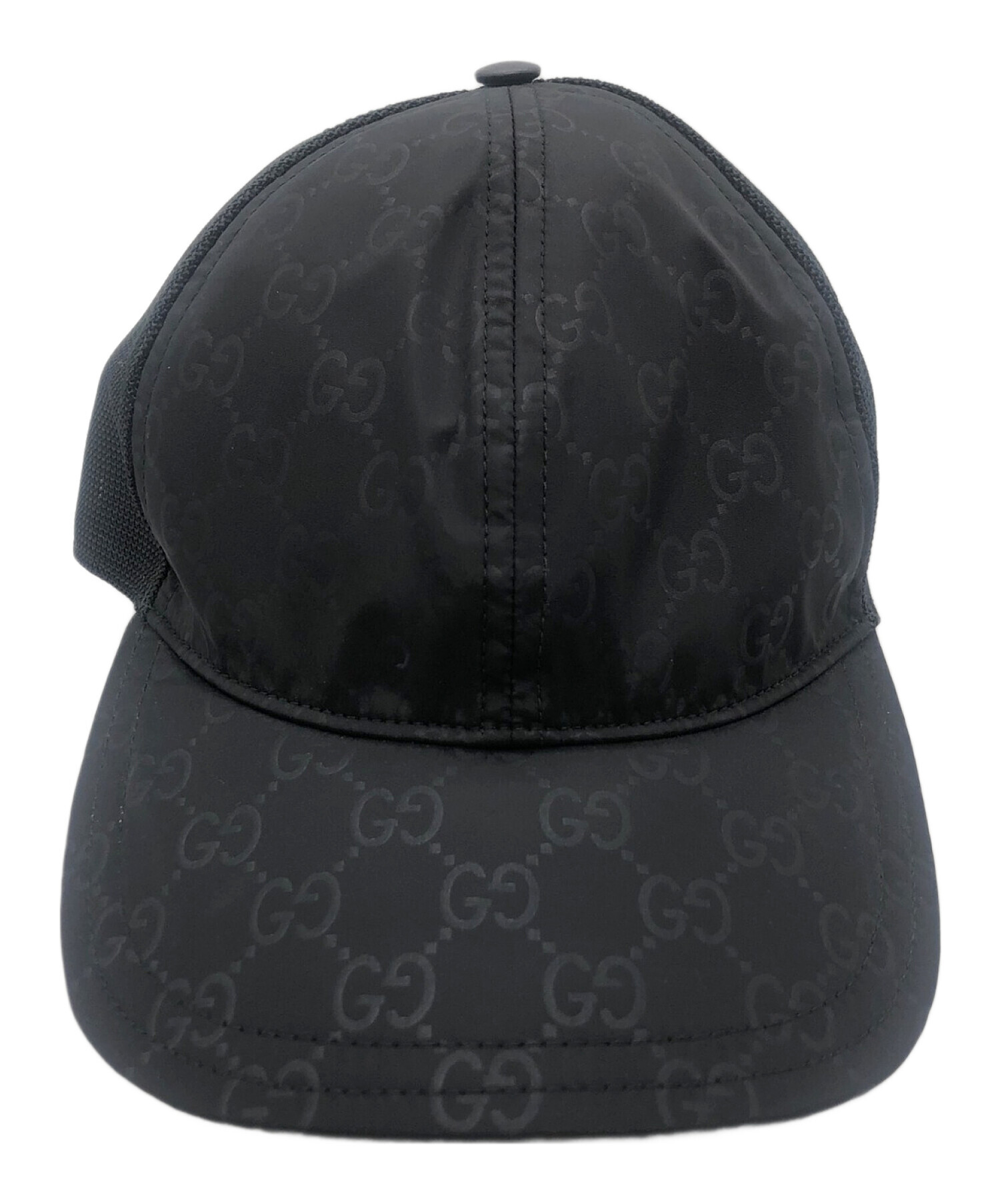GUCCI GG ナイロンベースボール キャップ 黒 Lサイズ