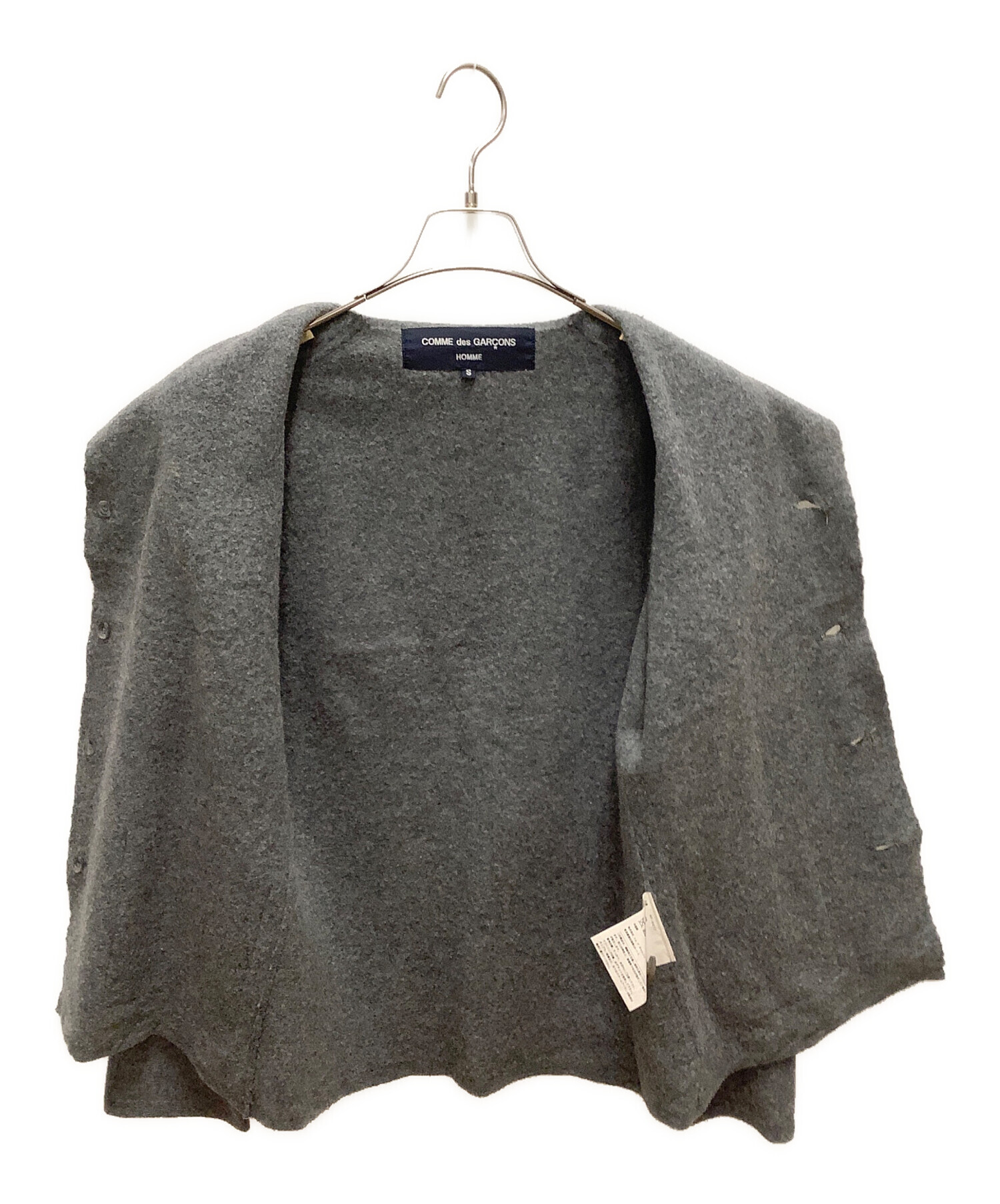 コムデギヤルソンオムカシミヤ混ジャケット