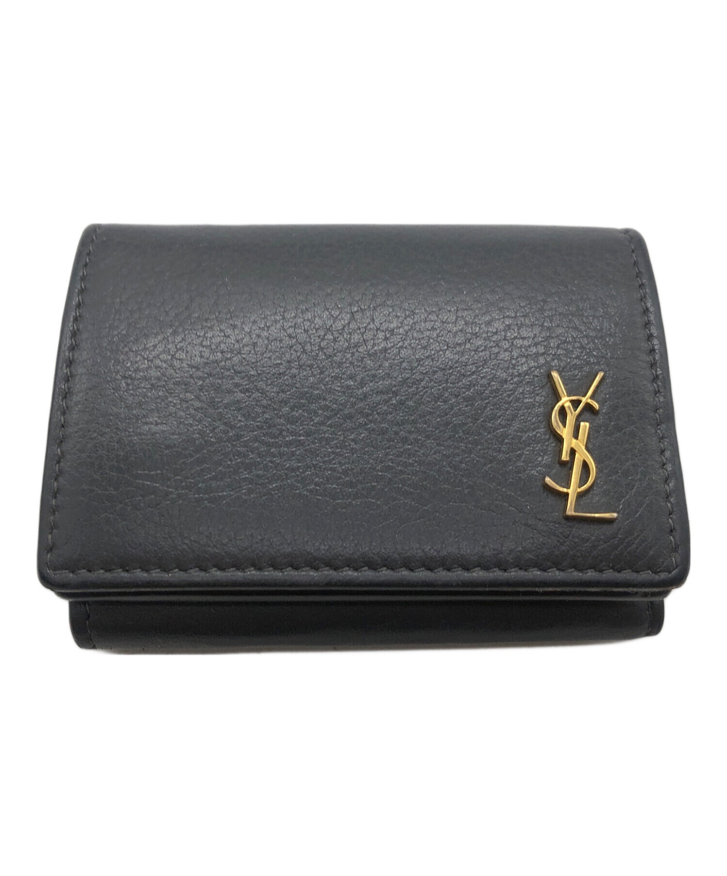 YSL サンローラン 三つ折り財布 オリガミ タイニーウォレット ダークグリーン YSL サンローラン 三つ折り財布 オリガミ タイニーウォレット ダーク