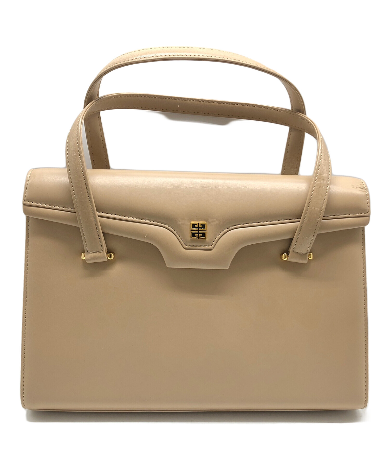 中古・古着通販】GIVENCHY SACS (ジバンシー) ハンドバッグ ベージュ 