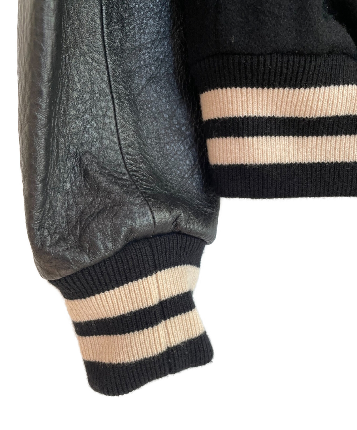 中古・古着通販】GUCCI (グッチ) フェルトレザーボンバージャケット 