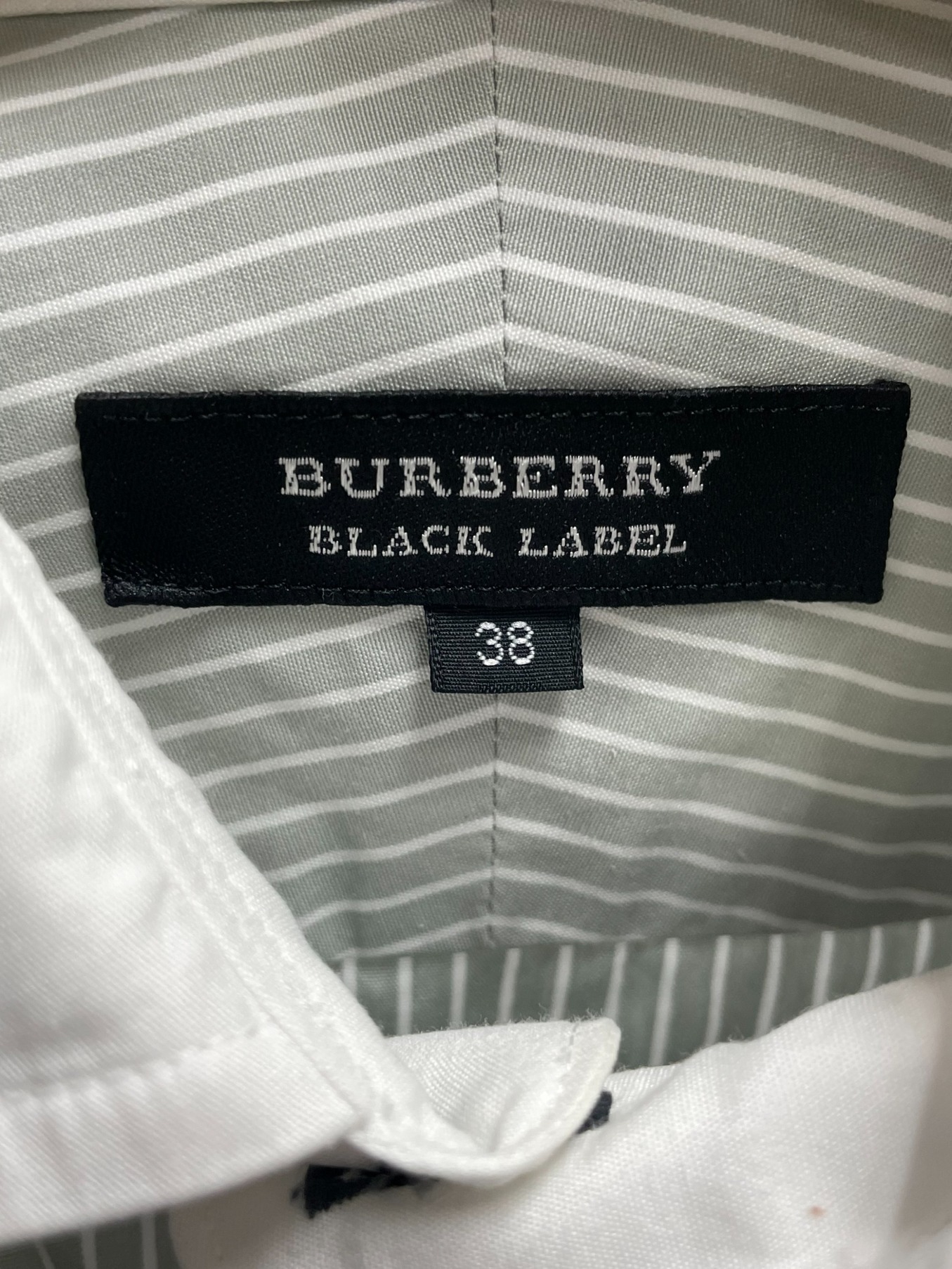 BURBERRY BLACK LABEL (バーバリーブラックレーベル) 長袖シャツ グレー サイズ:38
