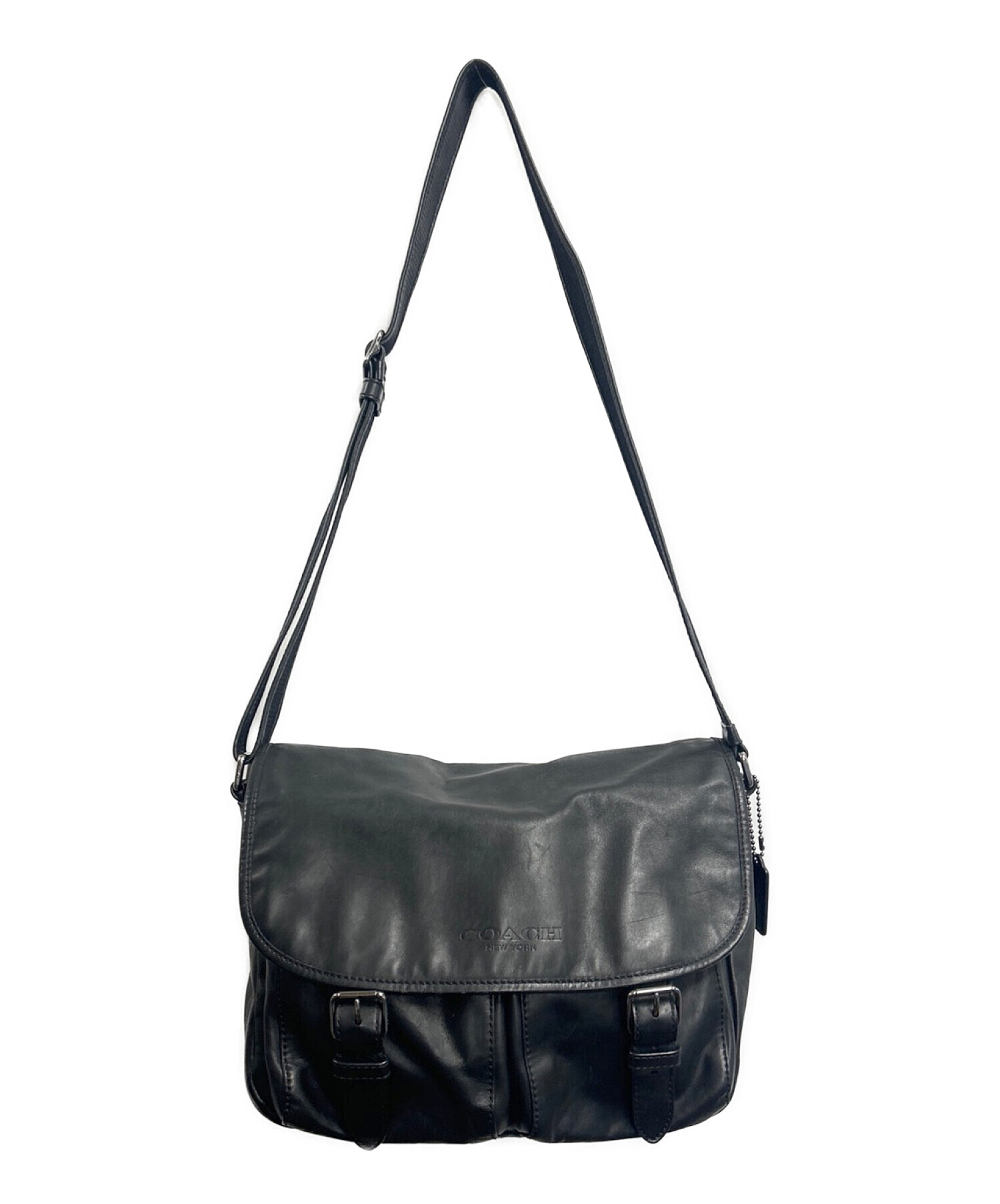 中古・古着通販】COACH (コーチ) メッセンジャーバッグ ブラック  