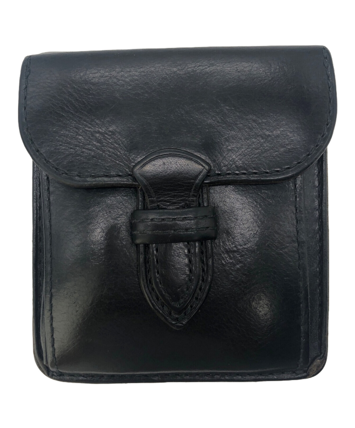 PORTER】ポーター 二つ折財布 ブラック （中古・古着通販】PORTER  