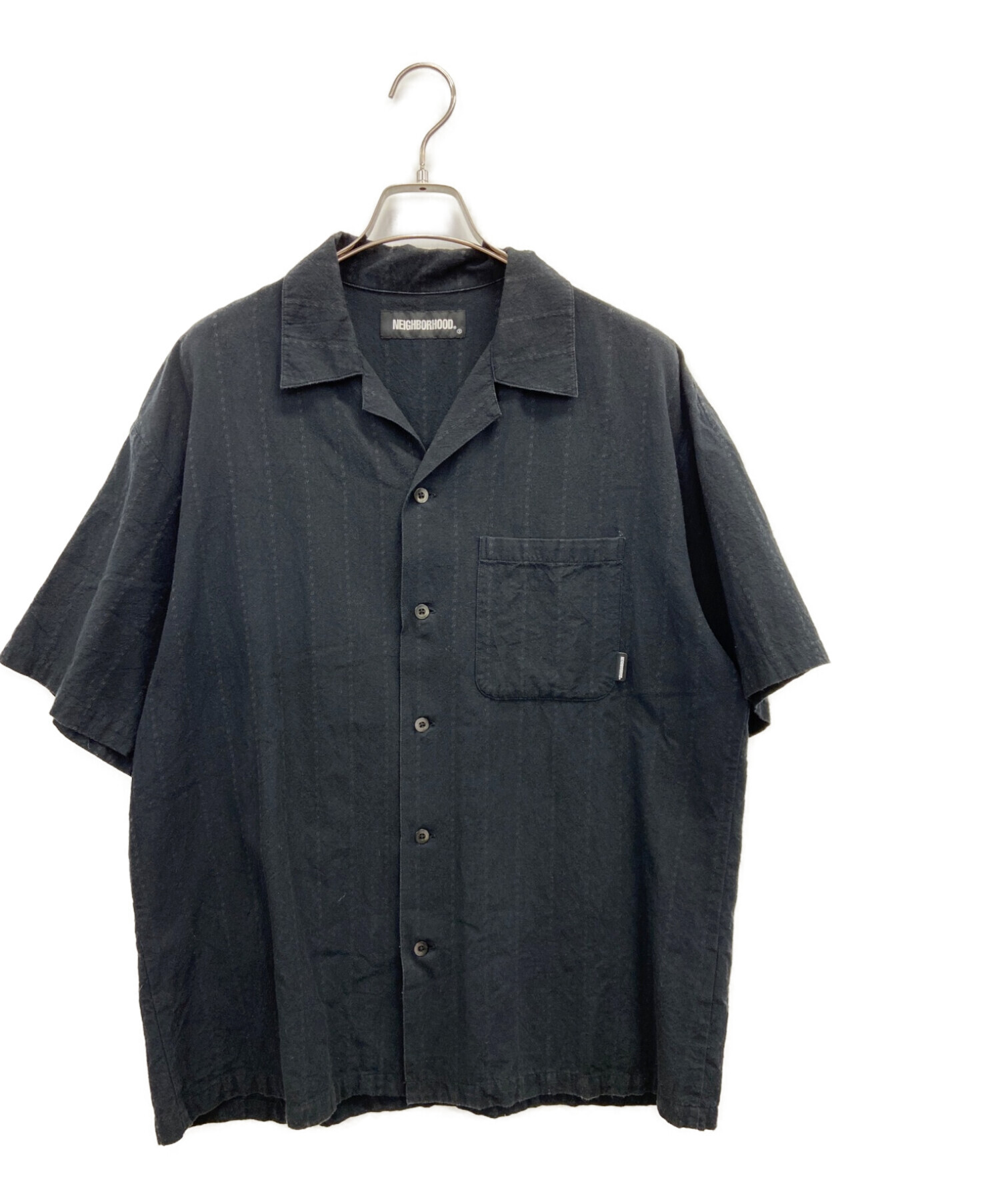 NEIGHBORHOOD (ネイバーフッド) ショートスリーブシャツ ブラック サイズ:L