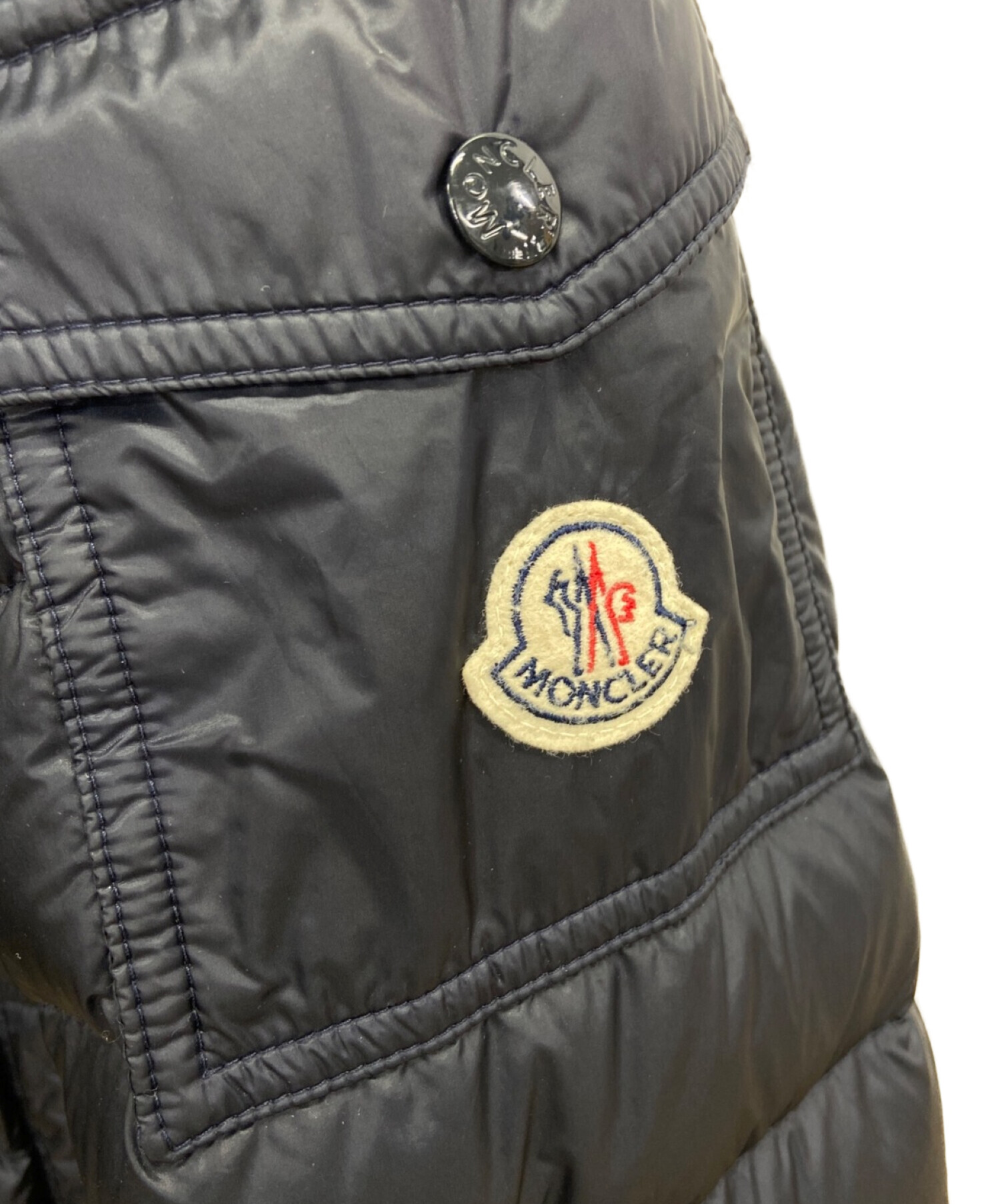 中古・古着通販】MONCLER (モンクレール) ダウンジャケット ネイビー 