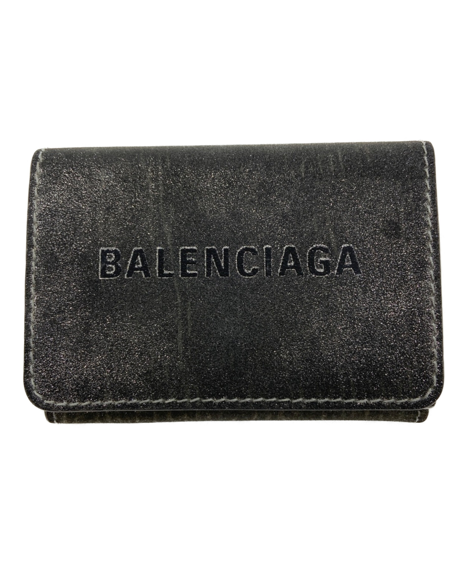 中古・古着通販】BALENCIAGA (バレンシアガ) 3つ折り財布 シルバー 