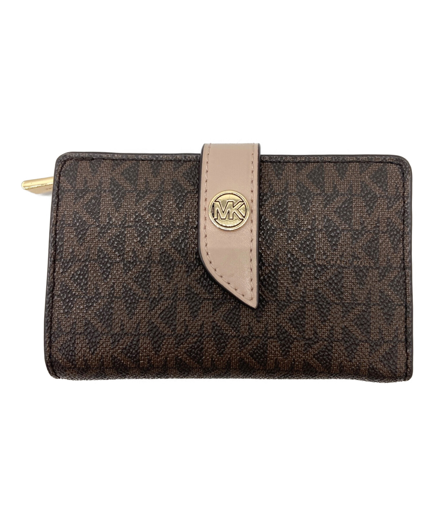 中古・古着通販】MICHAEL KORS (マイケルコース) 2つ折り財布 ブラウン 