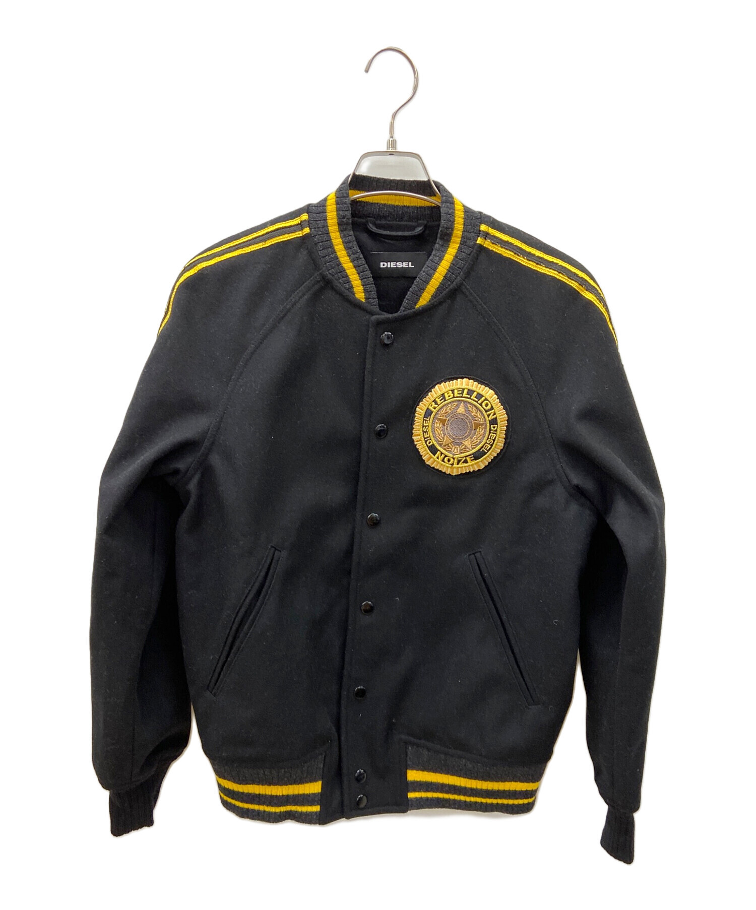 中古・古着通販】DIESEL (ディーゼル) スタジャン ブラック 