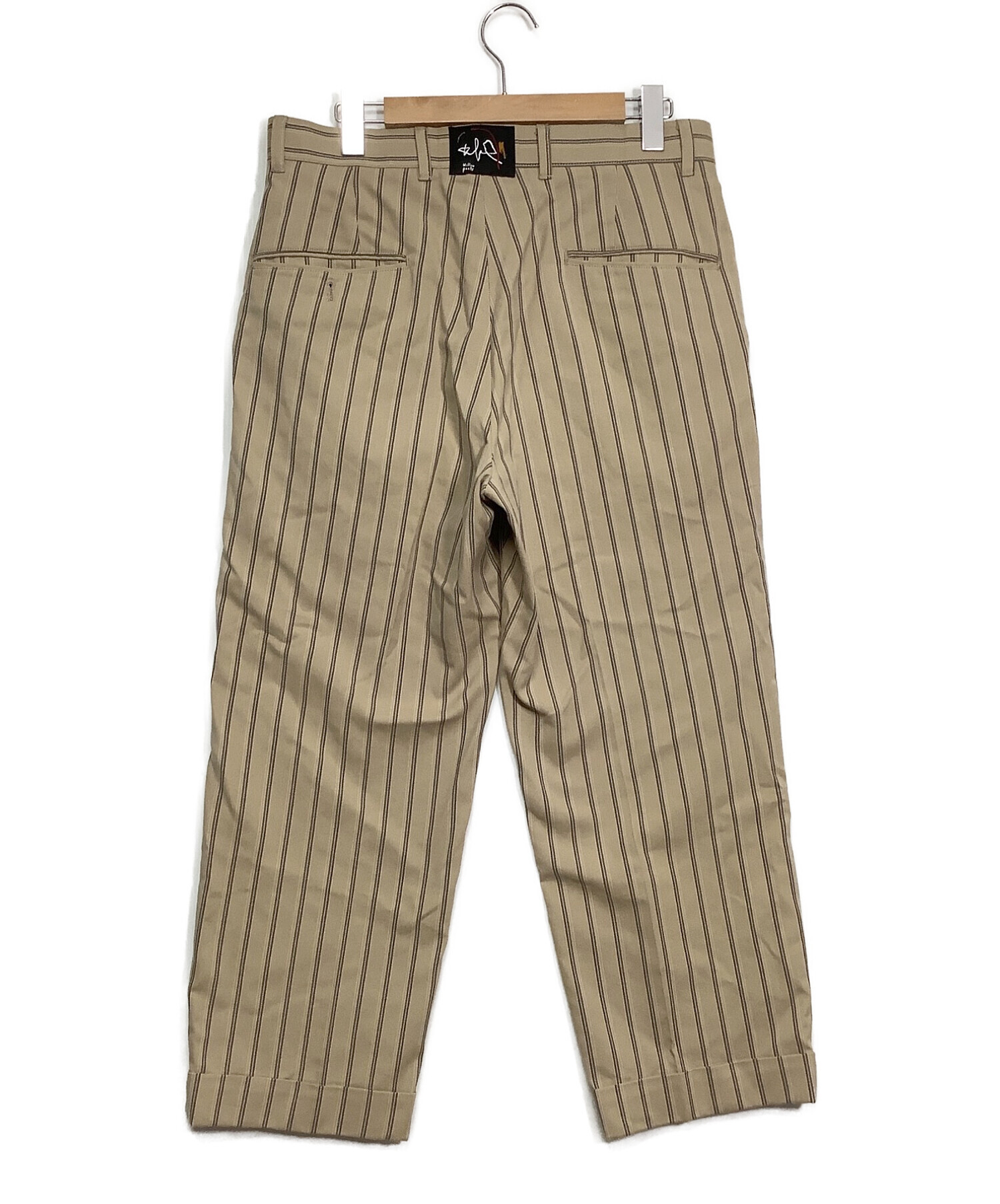 Willow Pants (ウィローパンツ) Beige Stripe Pants ブラウン サイズ:1