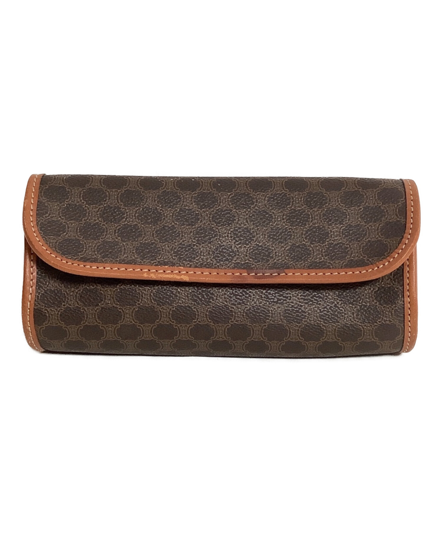 中古・古着通販】CELINE (セリーヌ) コスメポーチ ブラウン｜ブランド 