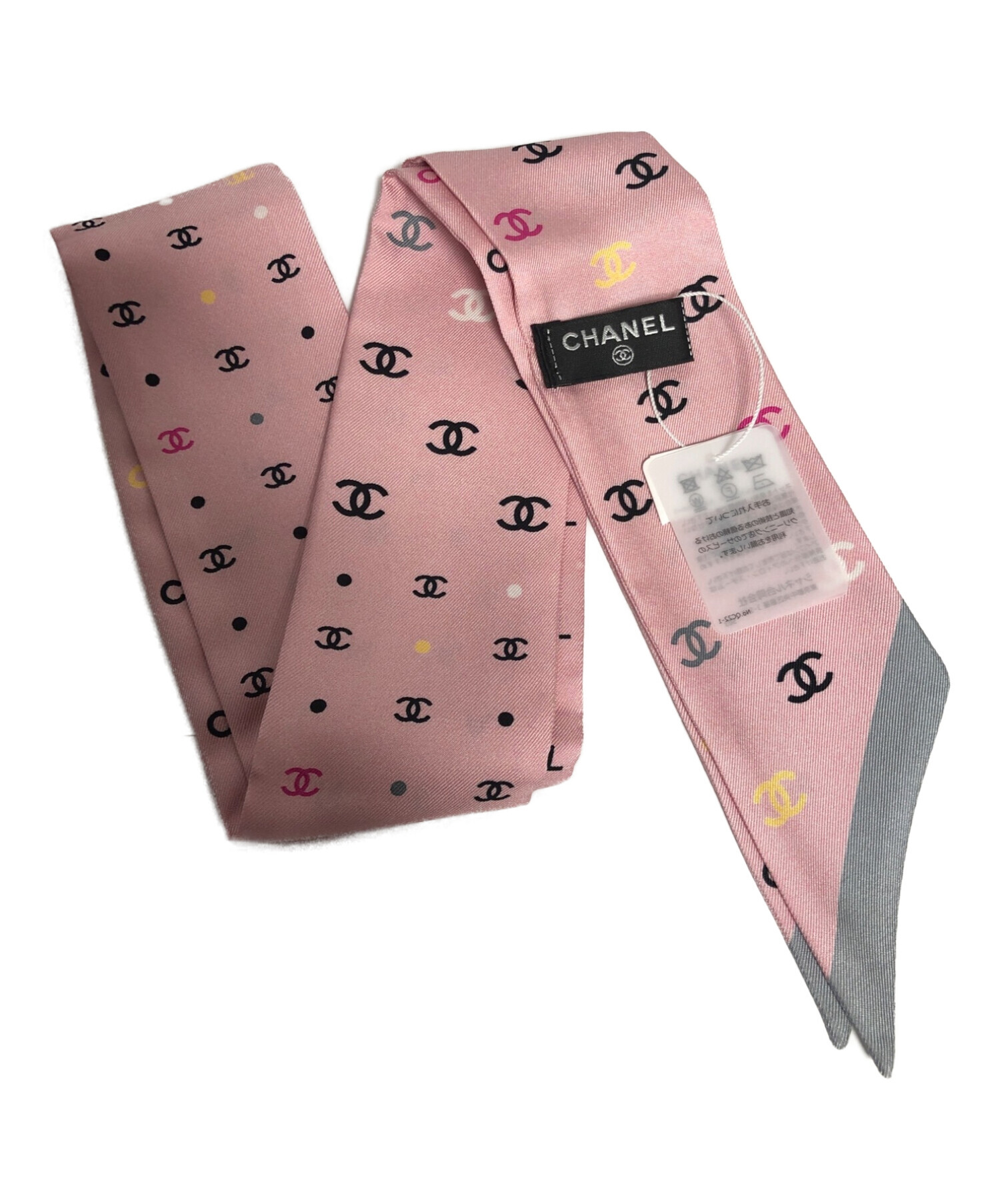 最終値下げ【新品・完売】CHANEL シャネル スカーフ ピンク リボン柄ファッション小物