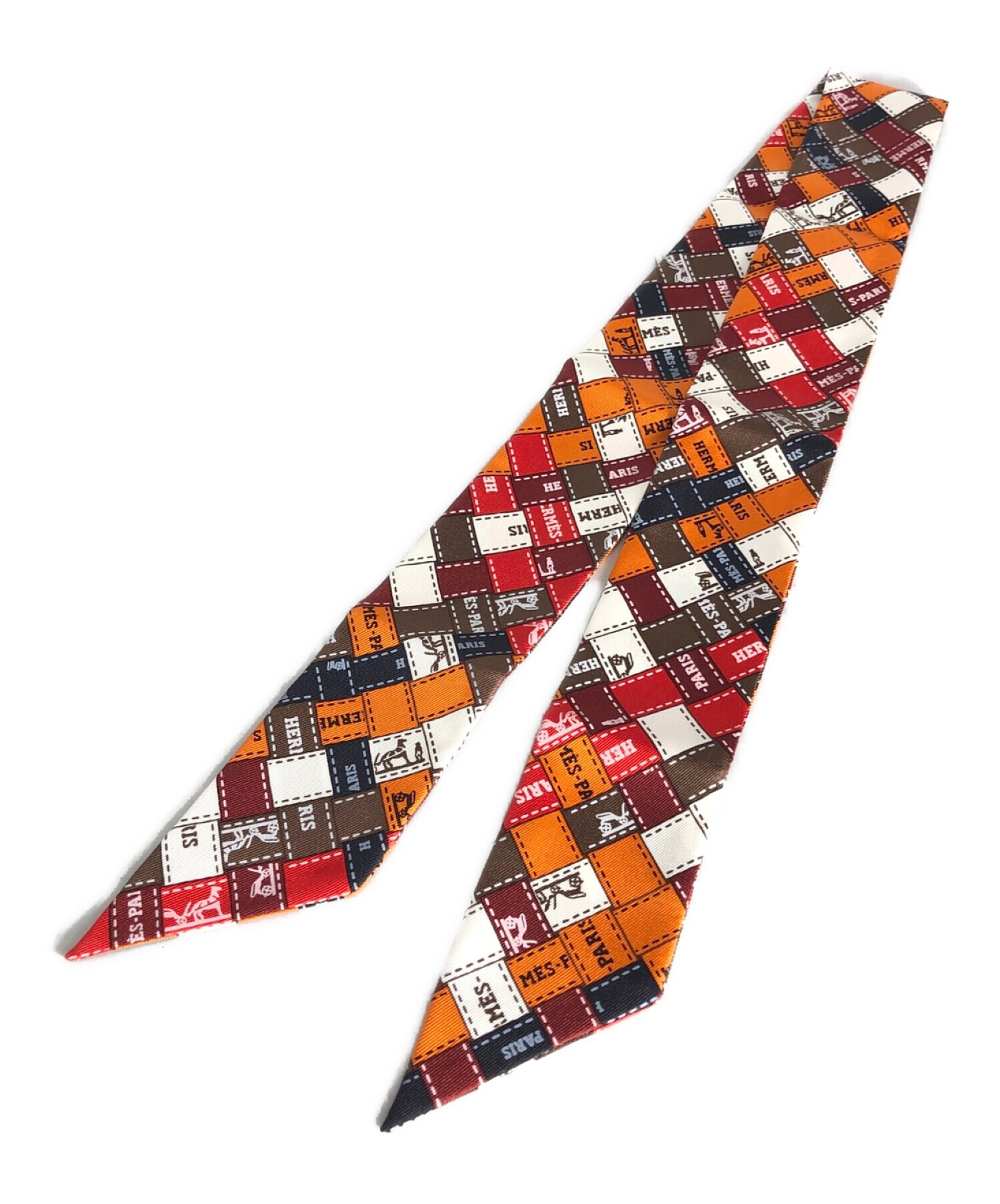 HERMES エルメス ツイリー シルク ベルトデザイン HERMES エルメス ツイリー シルク ベルトデザイン