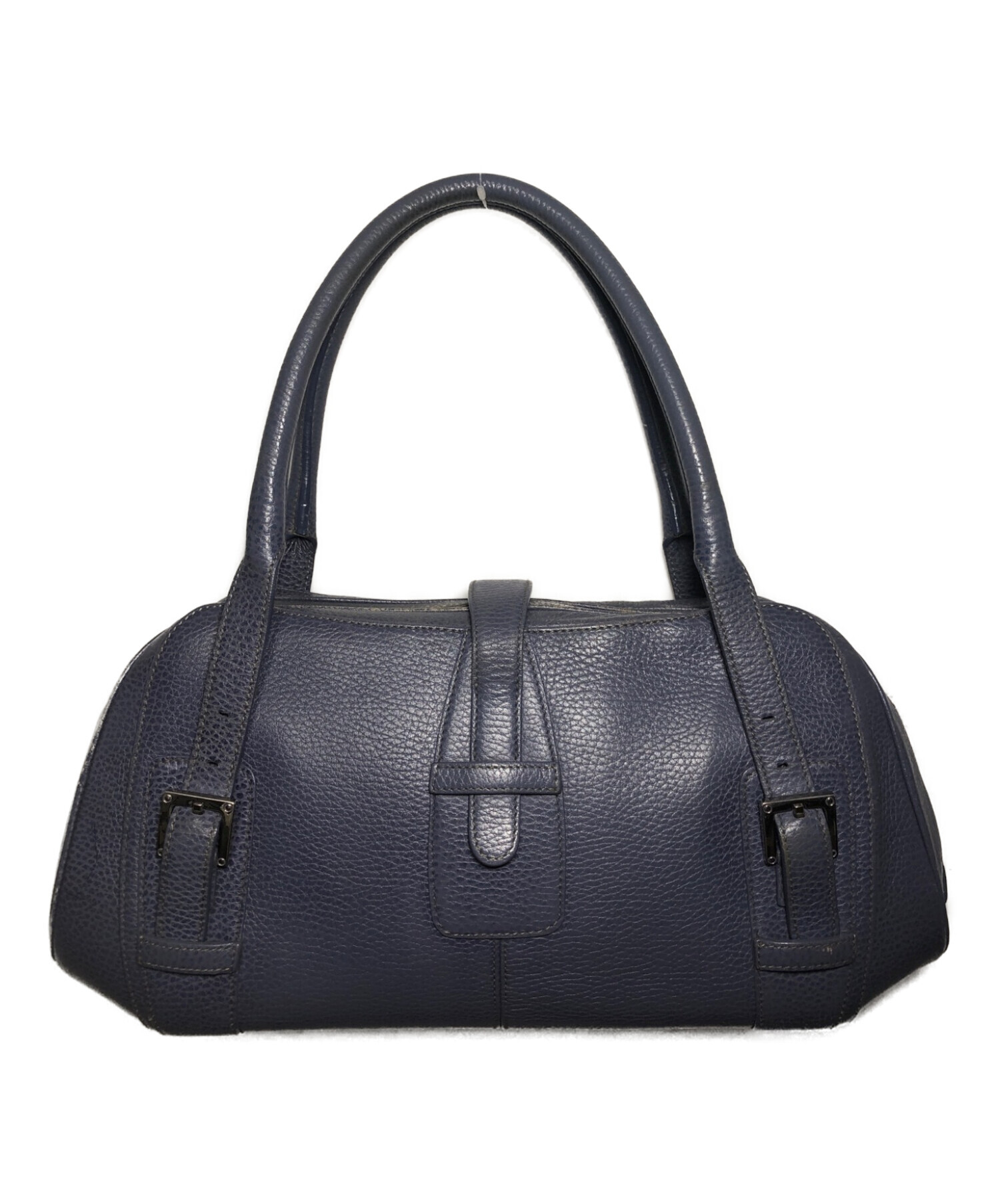 中古・古着通販】LOEWE (ロエベ) レザーハンドバッグ パープル 
