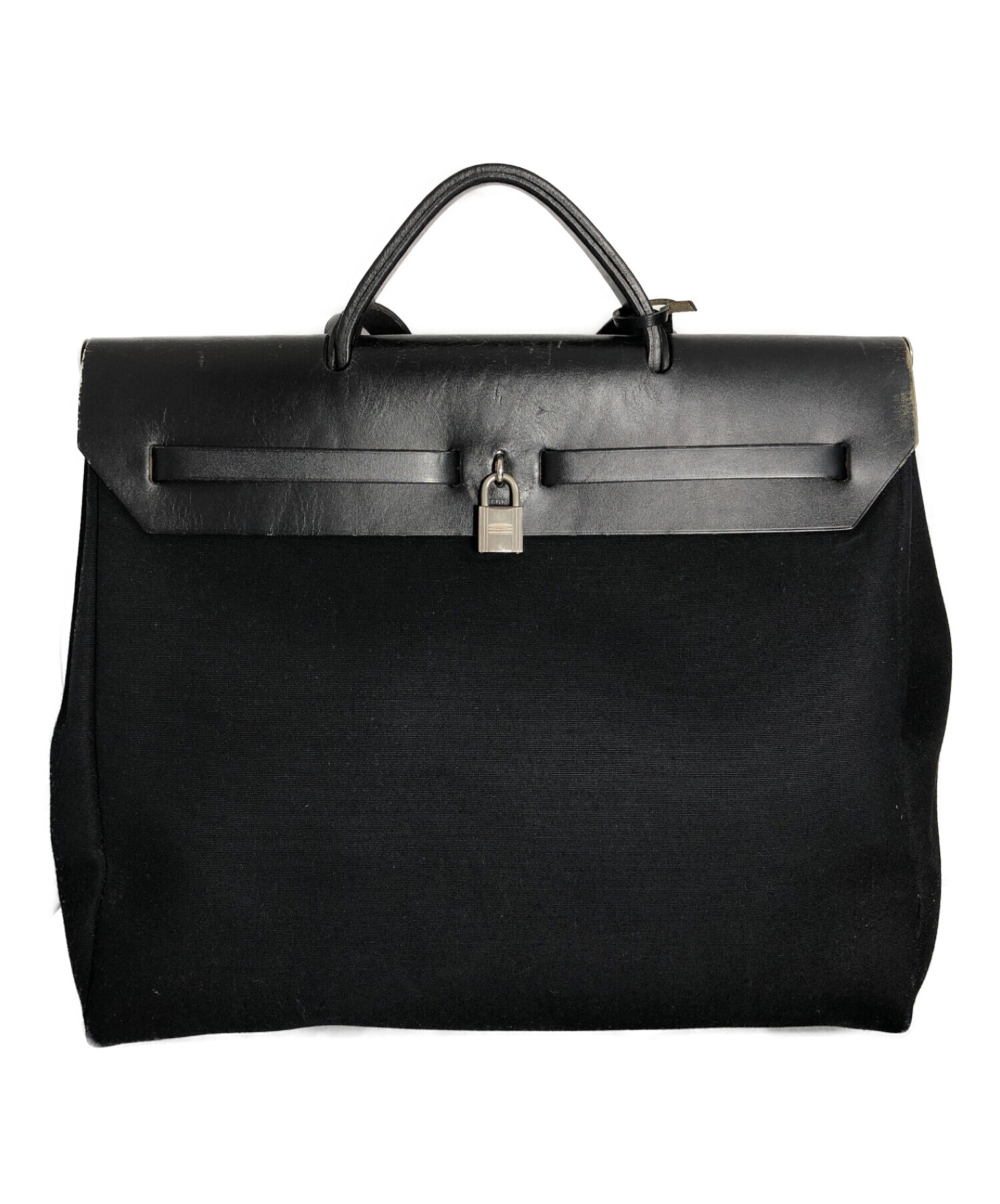 中古・古着通販】HERMES (エルメス) エールバッグMM ブラック 