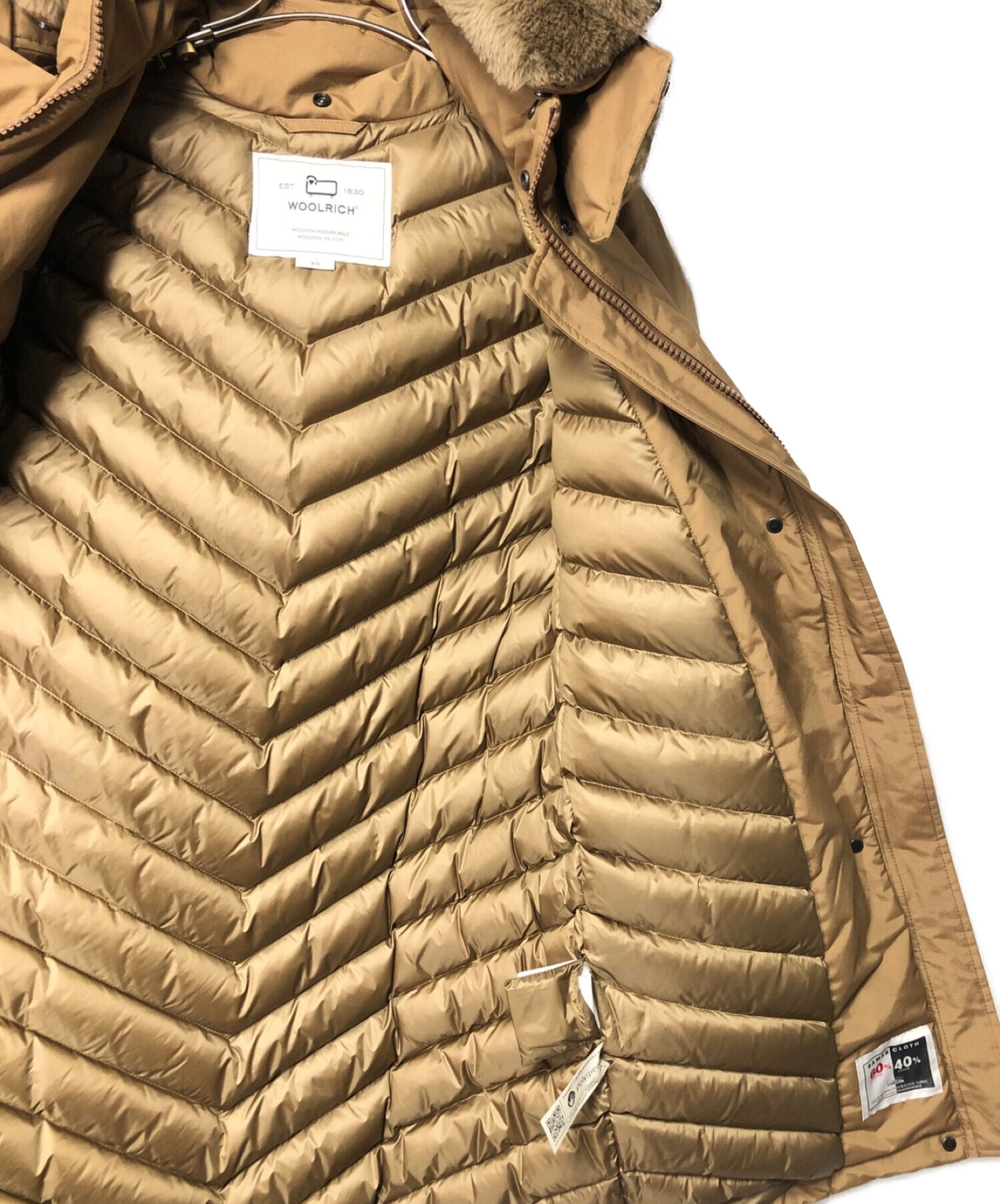 中古・古着通販】WOOLRICH (ウールリッチ) BOW BRIDGE PARKA キャメル 
