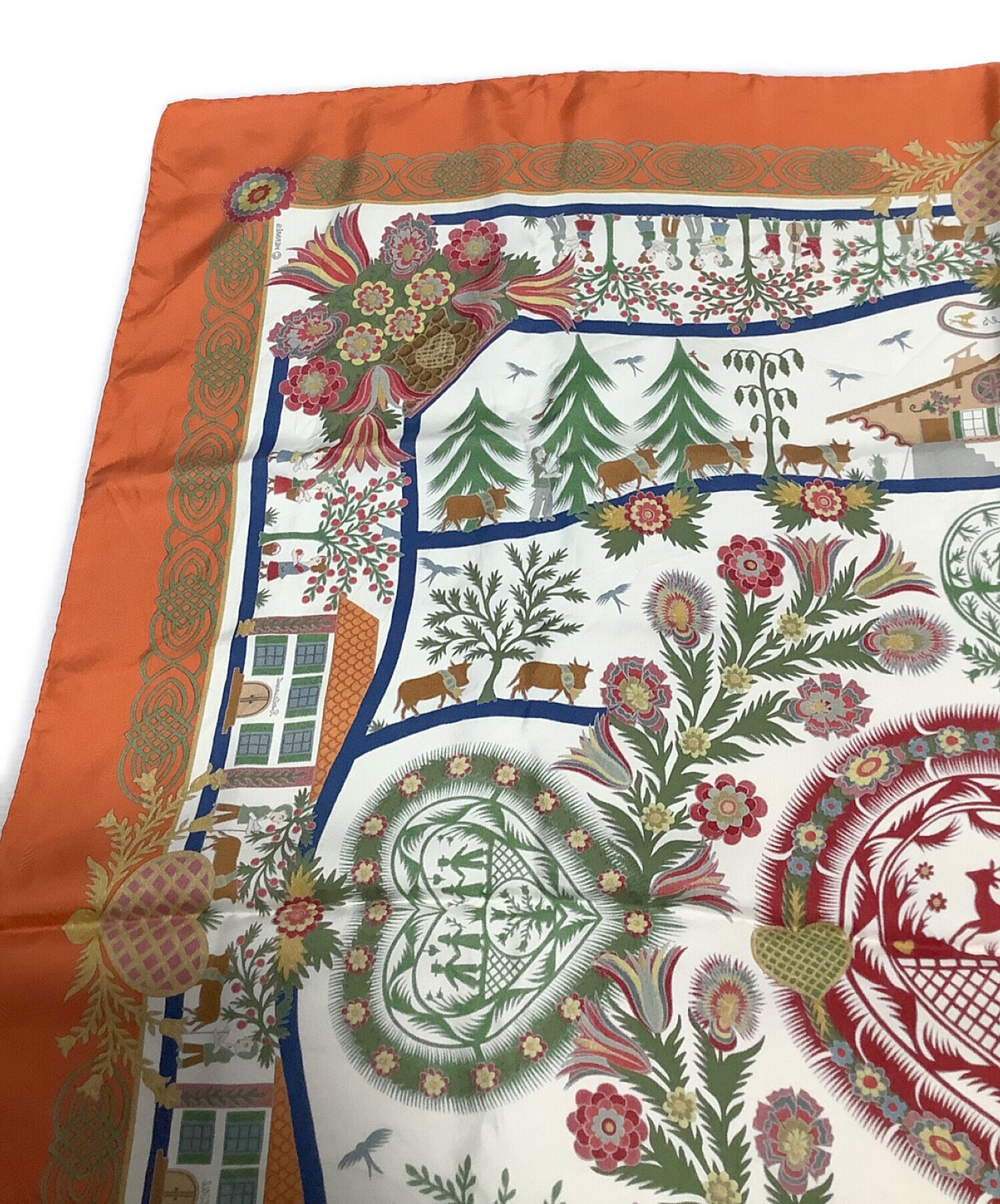 中古・古着通販】HERMES (エルメス) シルクスカーフ Decoupages 切り絵 