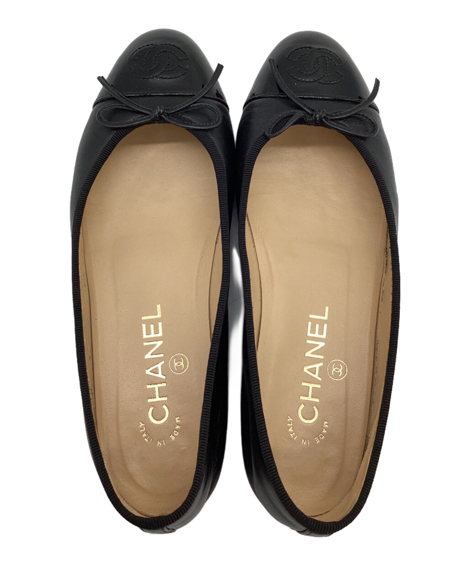 中古・古着通販】CHANEL (シャネル) ココマーク バレエシューズ 