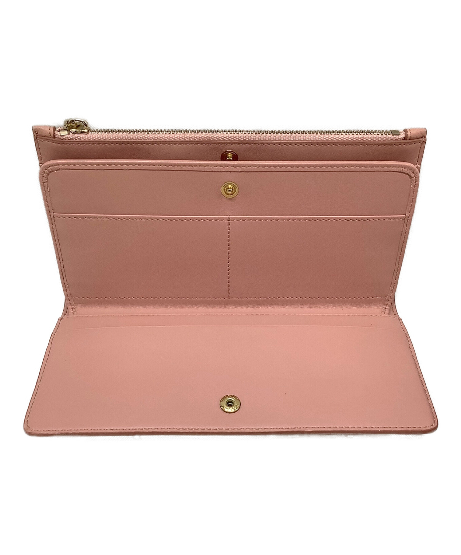 中古・古着通販】BALLY (バリー) 長財布 ピンク×レッド｜ブランド 