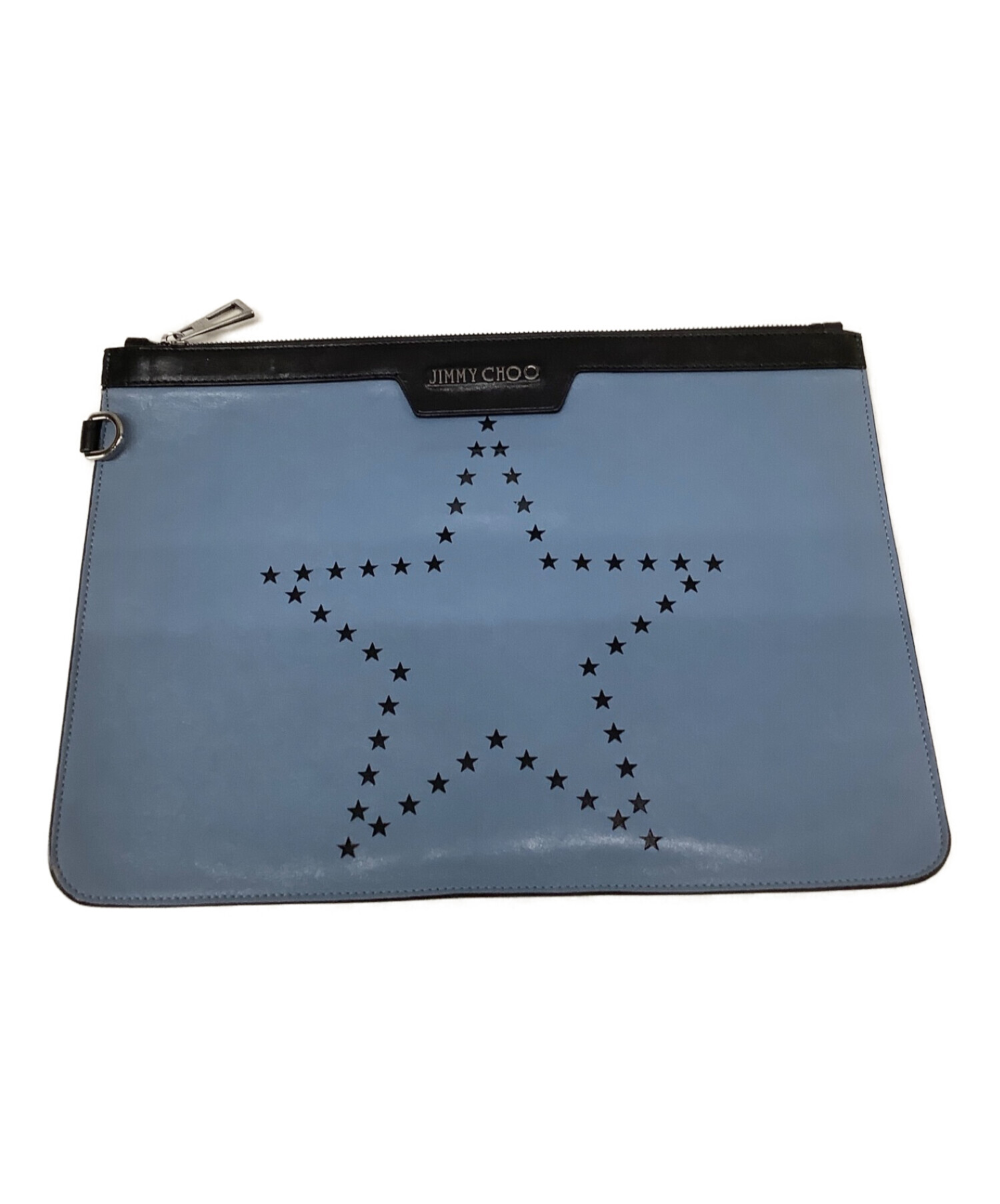 中古・古着通販】JIMMY CHOO (ジミーチュウ) クラッチバッグ ブルー 