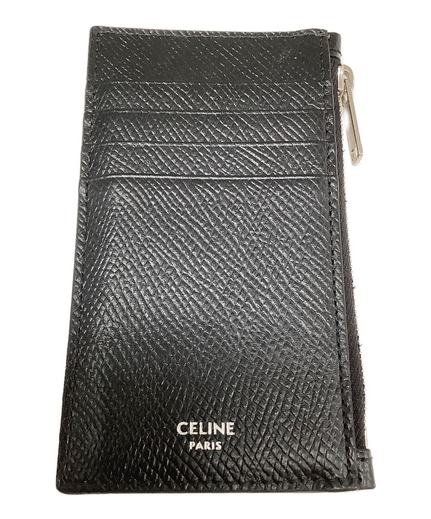 CELINE (セリーヌ) コンパクト ジップドカードホルダー / ブラック