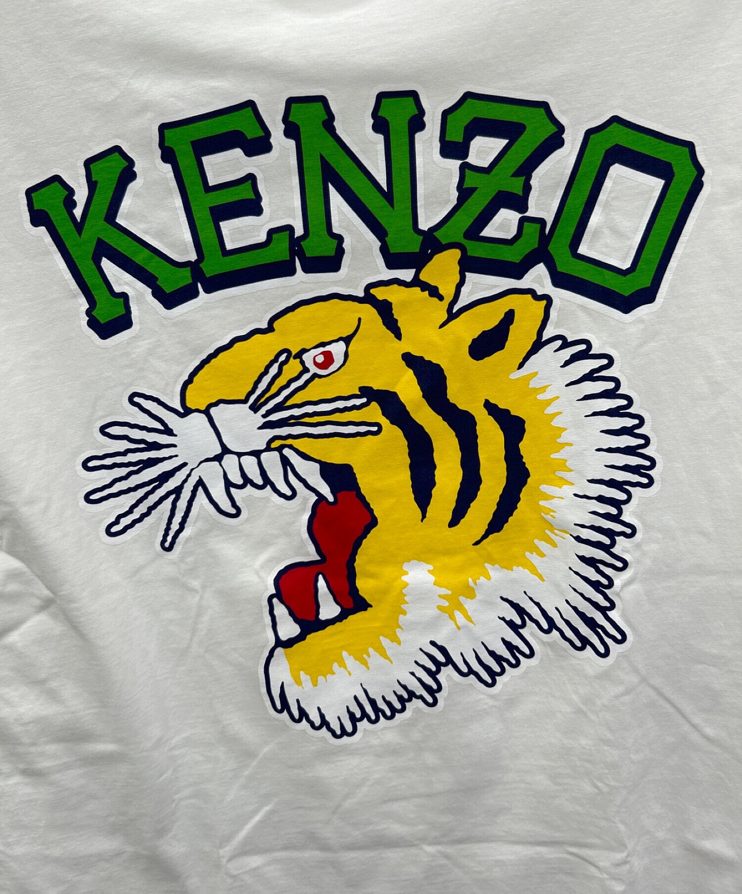 KENZO (ケンゾー) フロントタイガープリントTシャツ ホワイト サイズ:ｓ