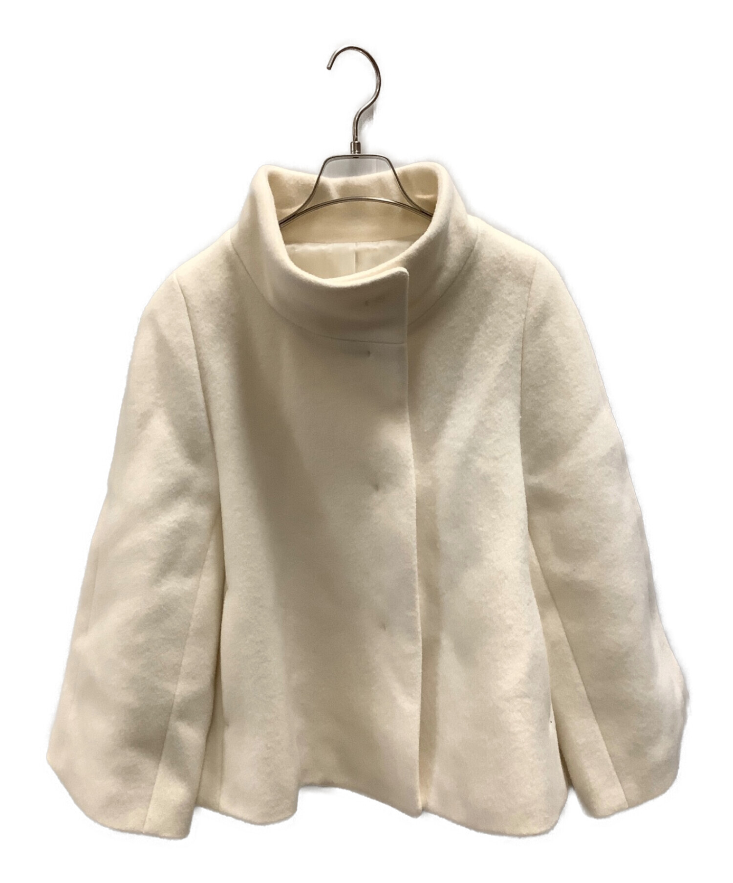 美品 ANAYI アナイ ショート ピーコート ウール ベージュ系 34