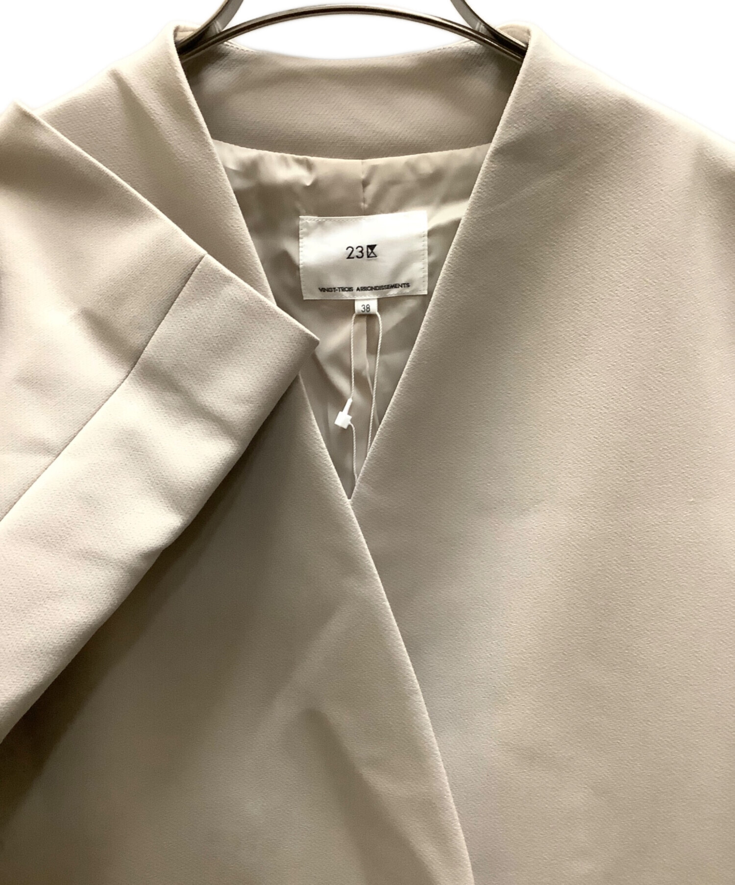 中古・古着通販】23区 (ニジュウサンク) ノーカラーコート 23区 