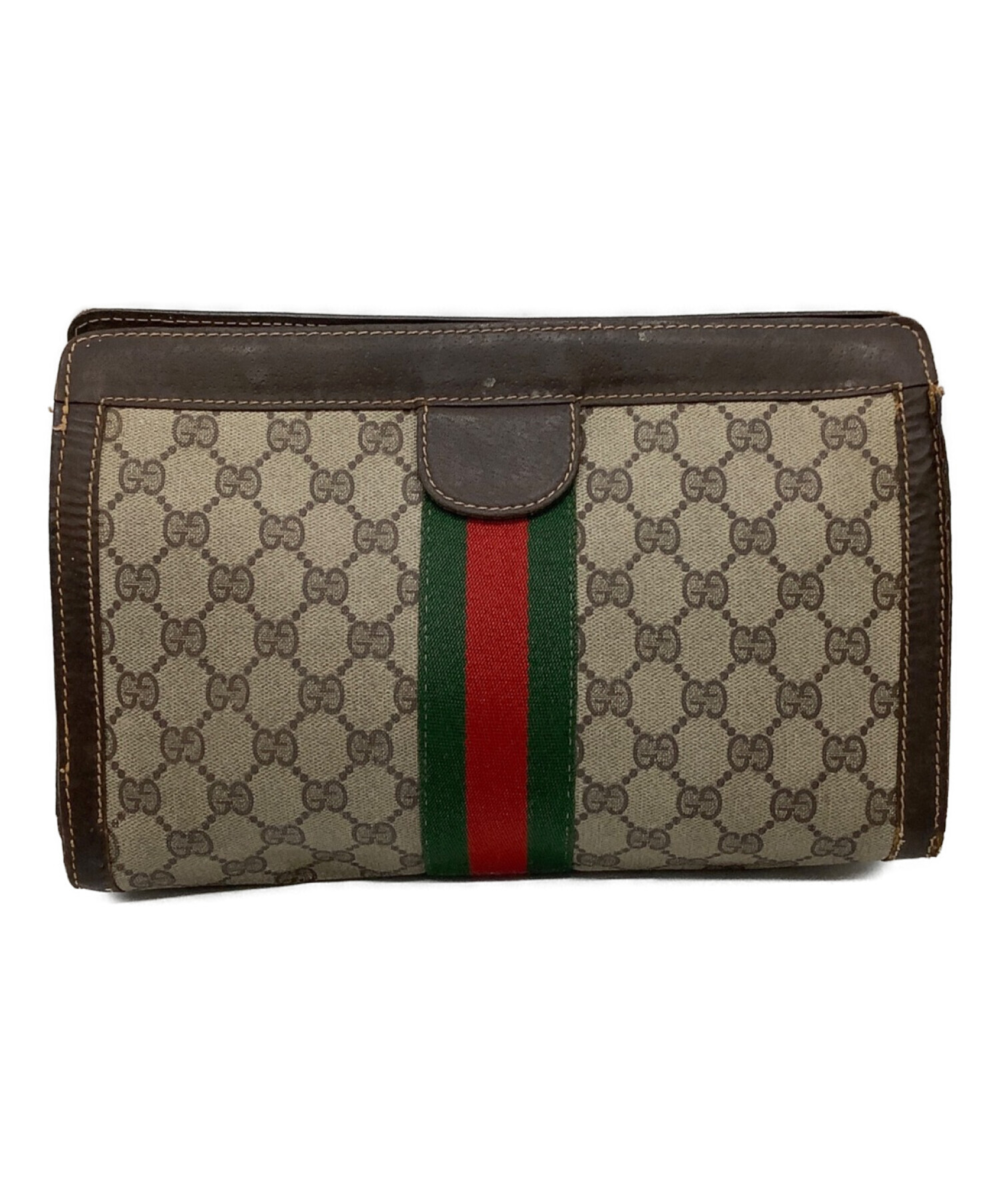 中古・古着通販】GUCCI (グッチ) セカンドバッグ ベージュ｜ブランド ...