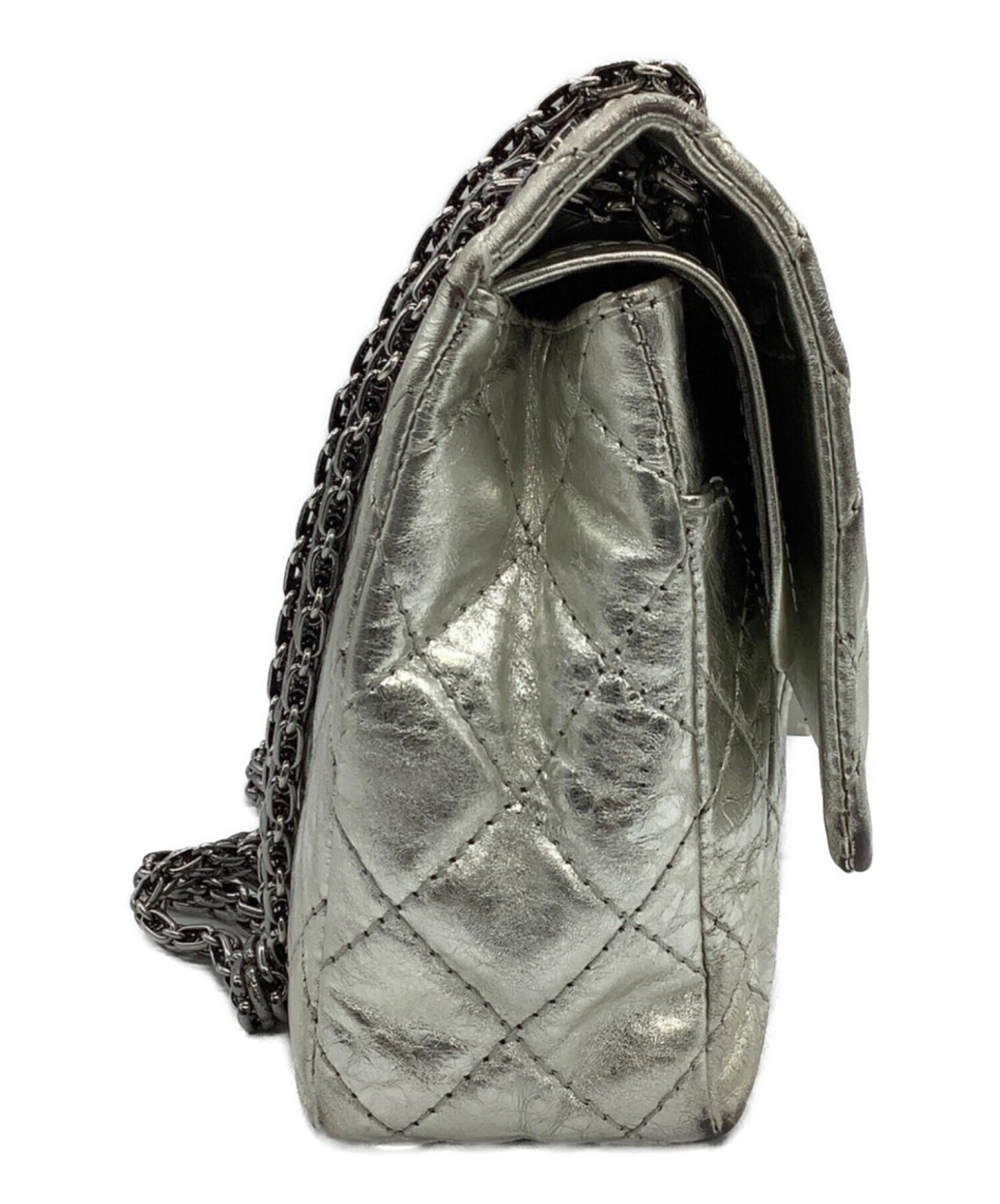 レア中古品CHANELシャネルパーティカクテルバッグシルバー レア中古品CHANELシャネルパーティカクテルバッグシルバー