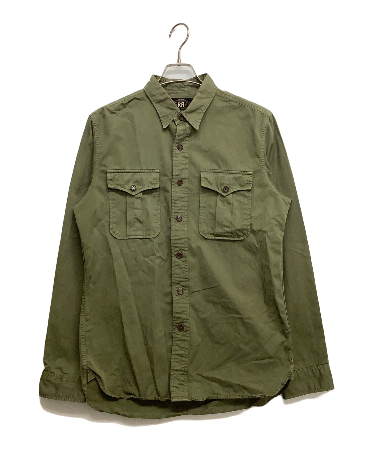 中古・古着通販】RRL (ダブルアールエル) ミリタリーシャツ グリーン 