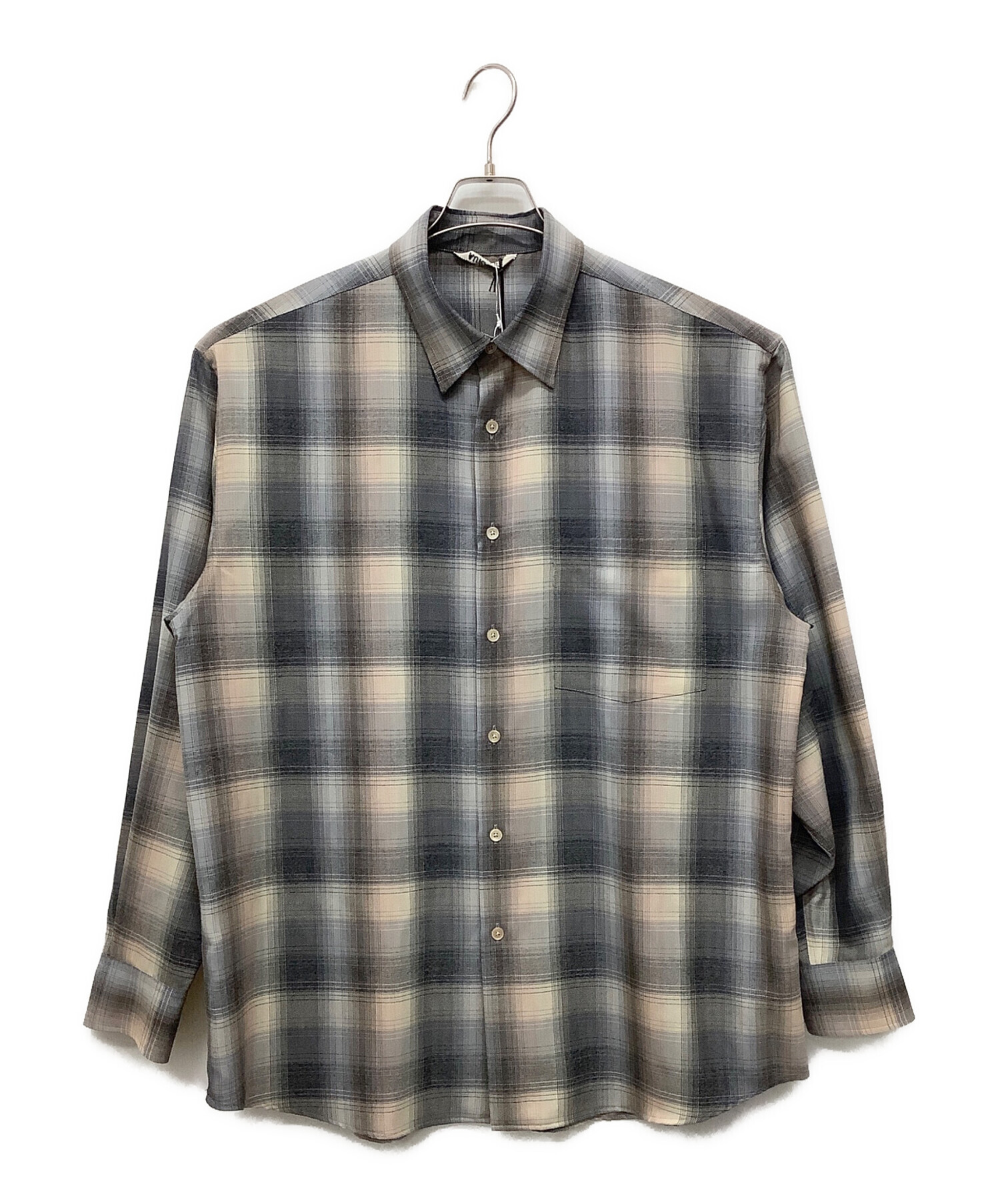 中古・古着通販】AURALEE (オーラリー) SUPER LIGHT WOOL CHECK SHIRT 