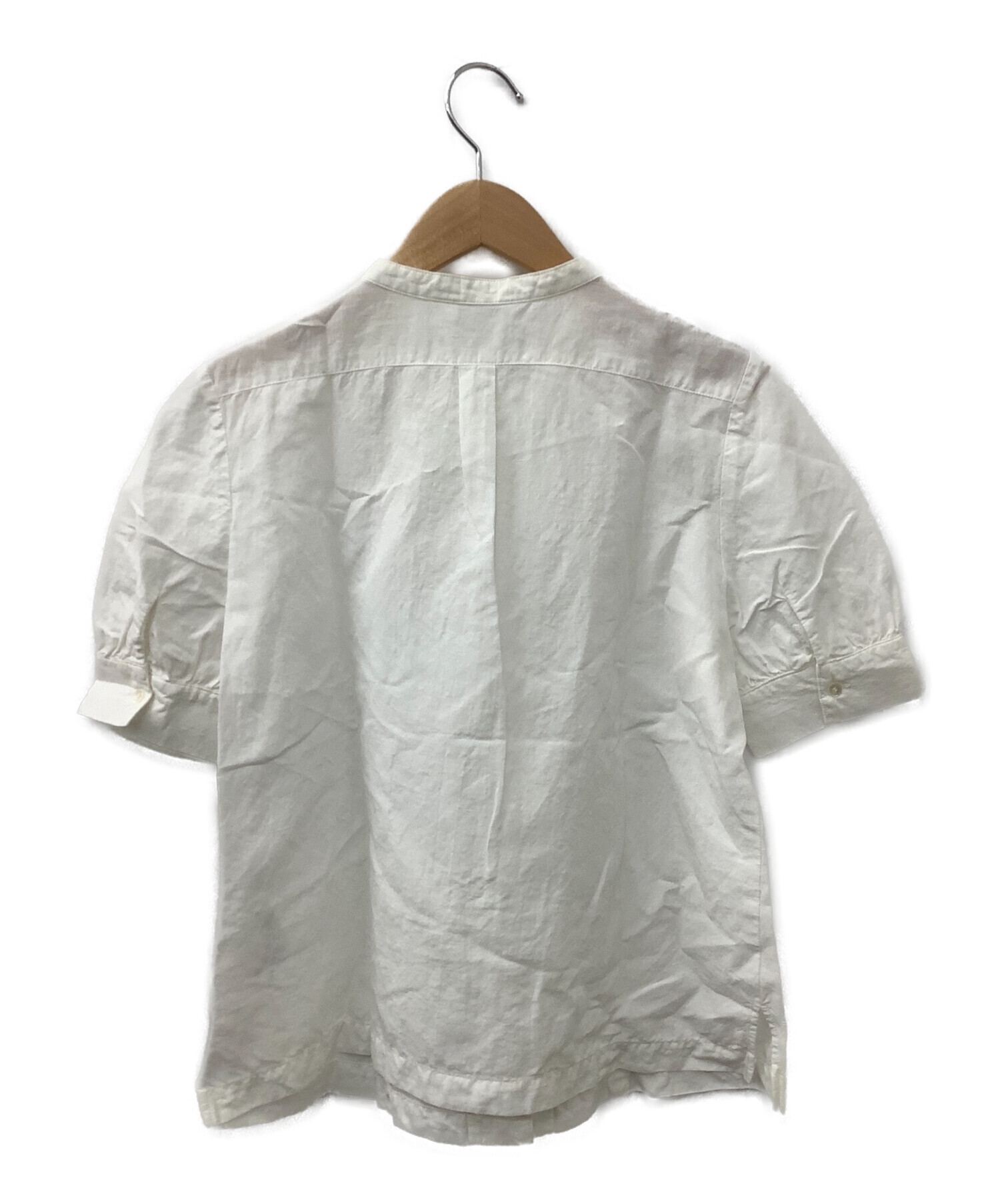 Lisette (リゼッタ) リネン混切替バンドカラーシャツ ホワイト サイズ:36