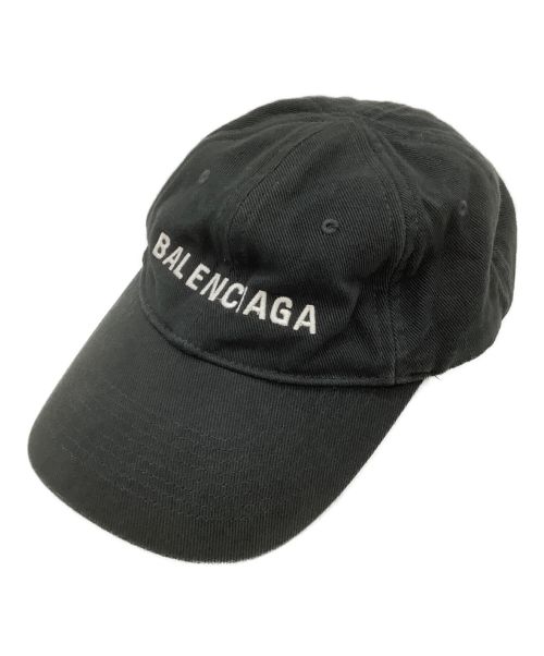 新品バレンシアガBALENCIAGA ユーズド加工ロゴキャップ帽子黒L初めてのコメントで失礼ですが