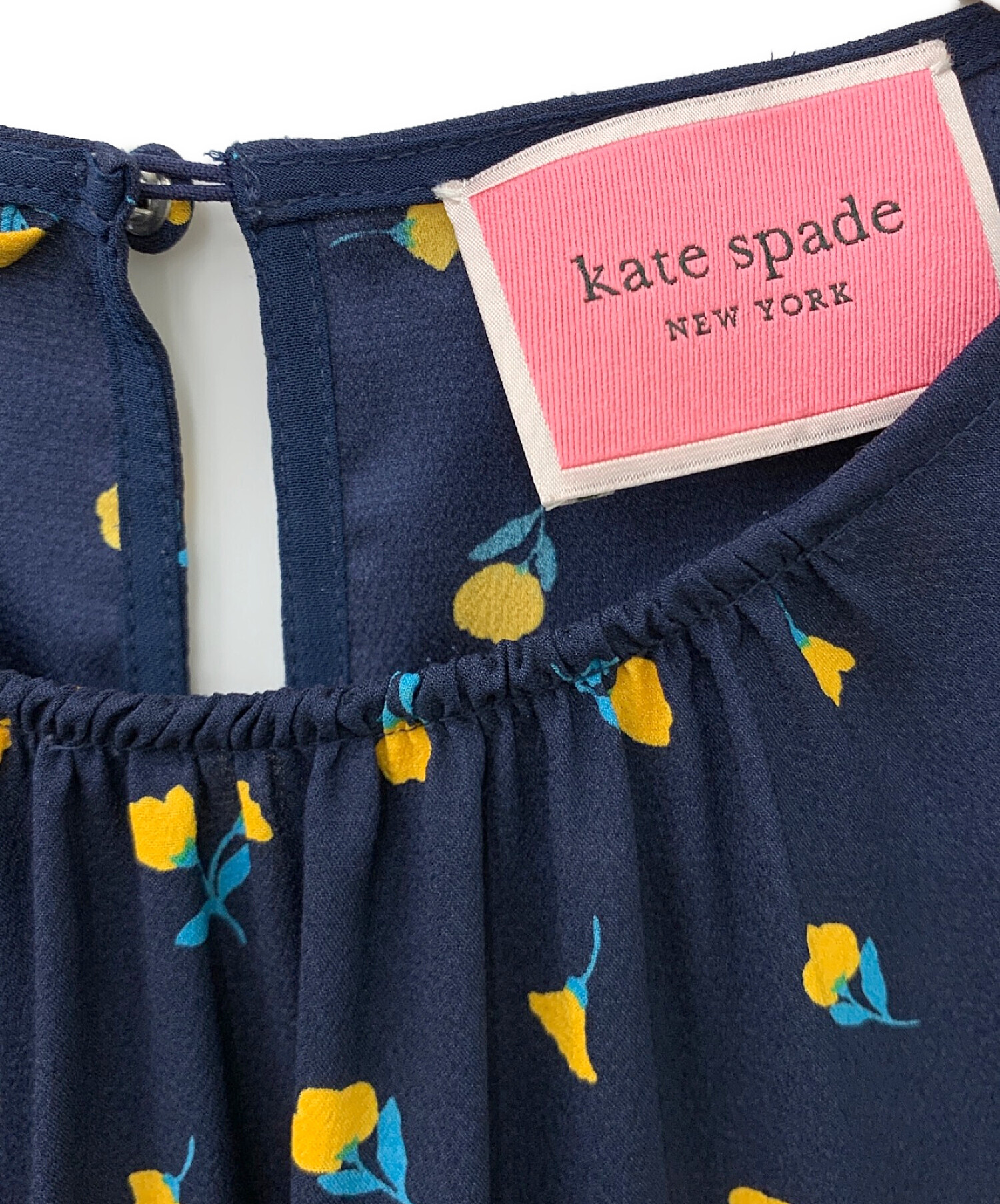 中古・古着通販】Kate Spade (ケイトスペード) ワンピース ネイビー  