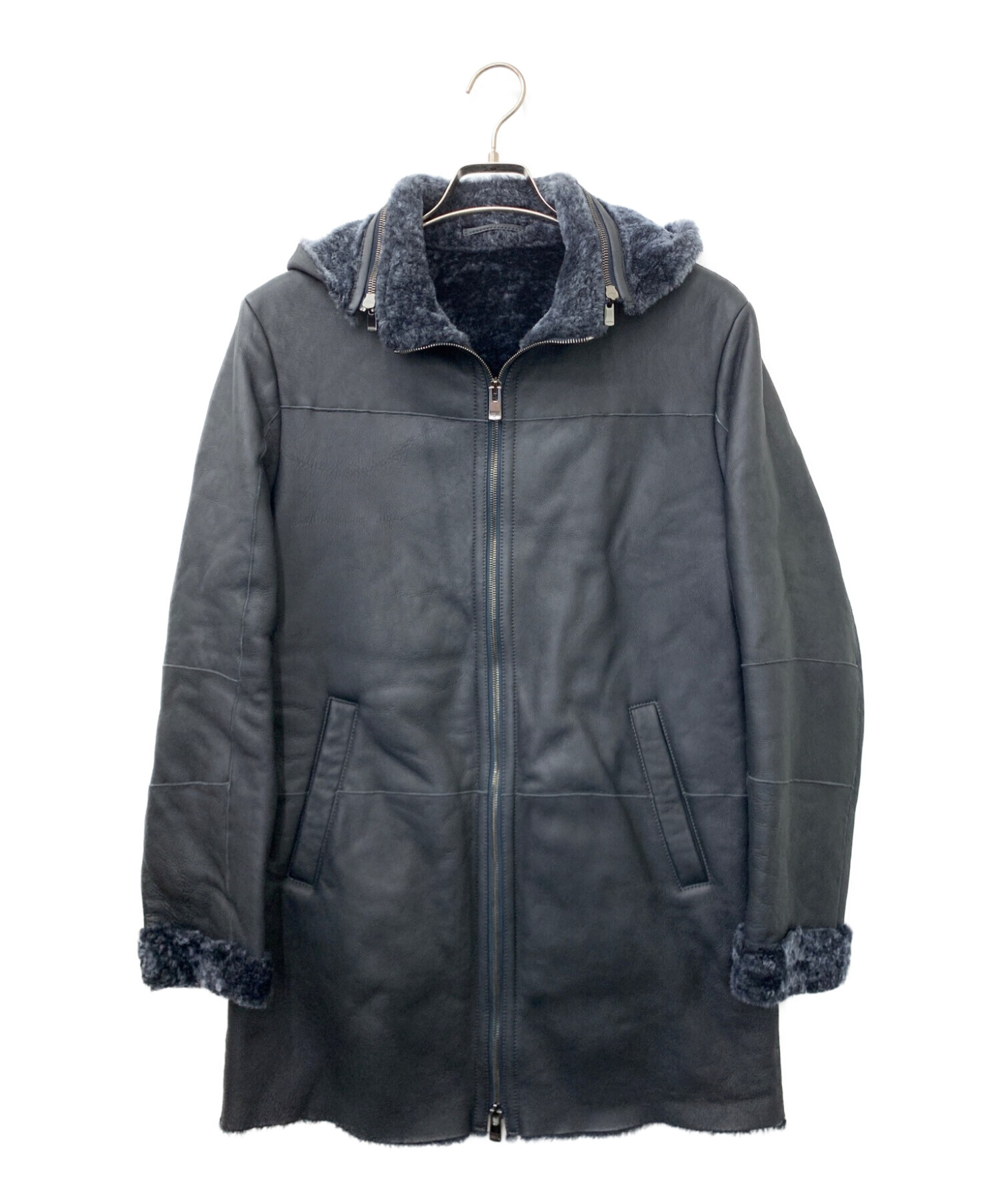 DROMe ドローム ムートンコート ジャケット レザー M メンズ ボロく