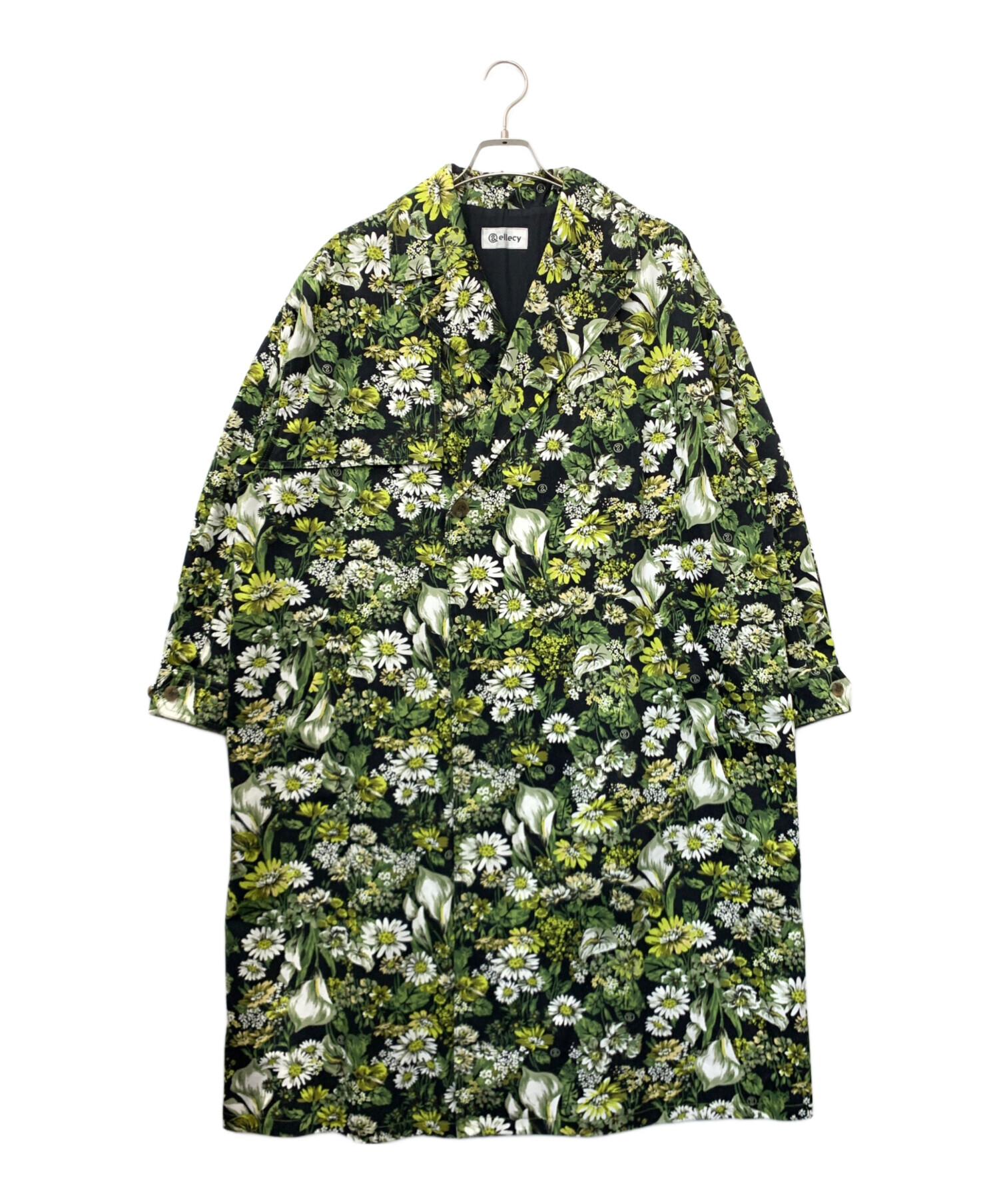 中古・古着通販】&ellecy (アンドエルシー) トレンチコート グリーン 
