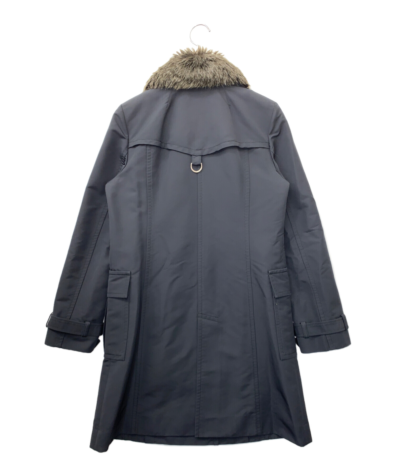 BURBERRY バーバリー ブルーレーベル ファーフードコート 55B36-678-10 