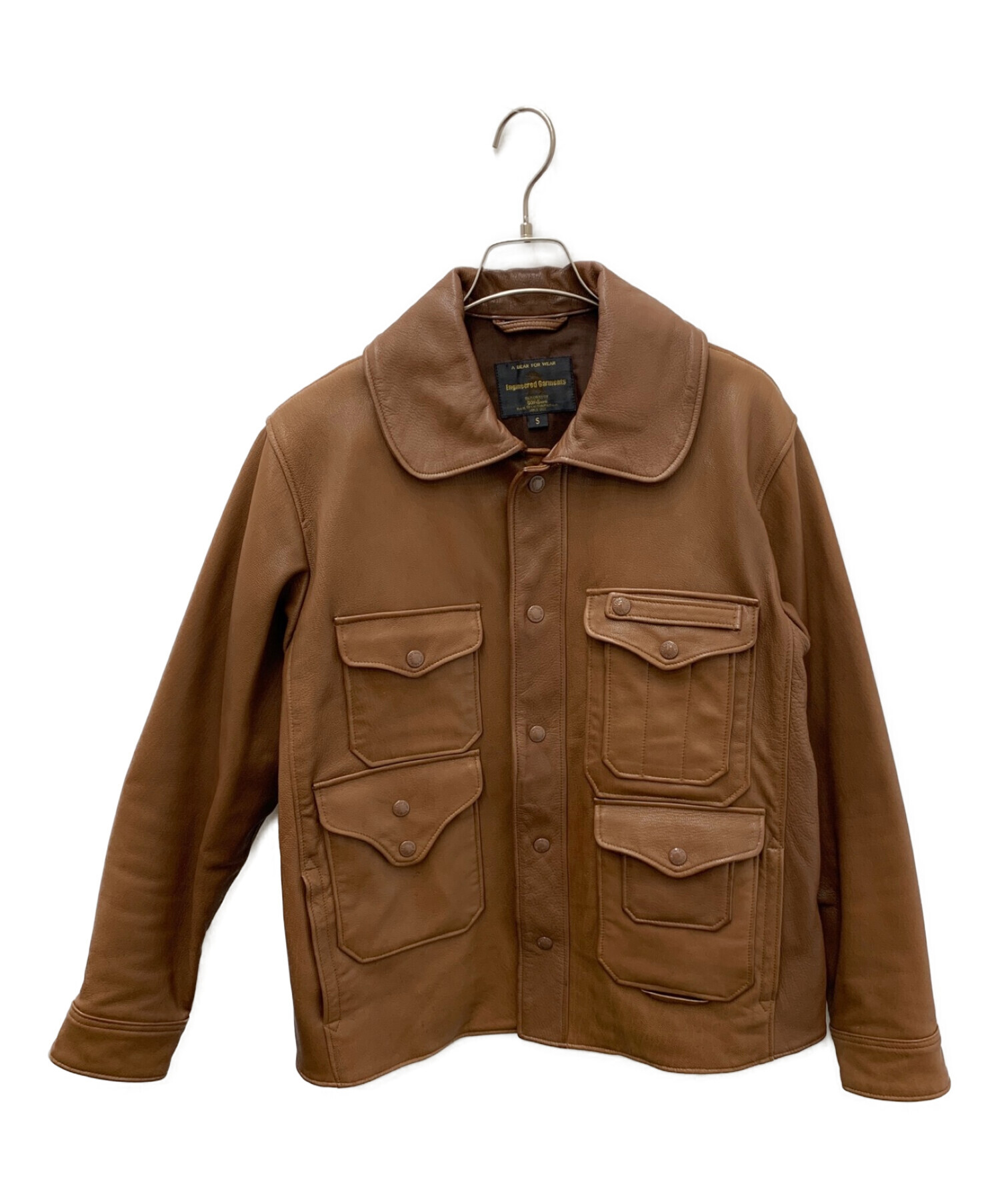 engineered garments レザージャケット M ダークブラウン｜ファッション
