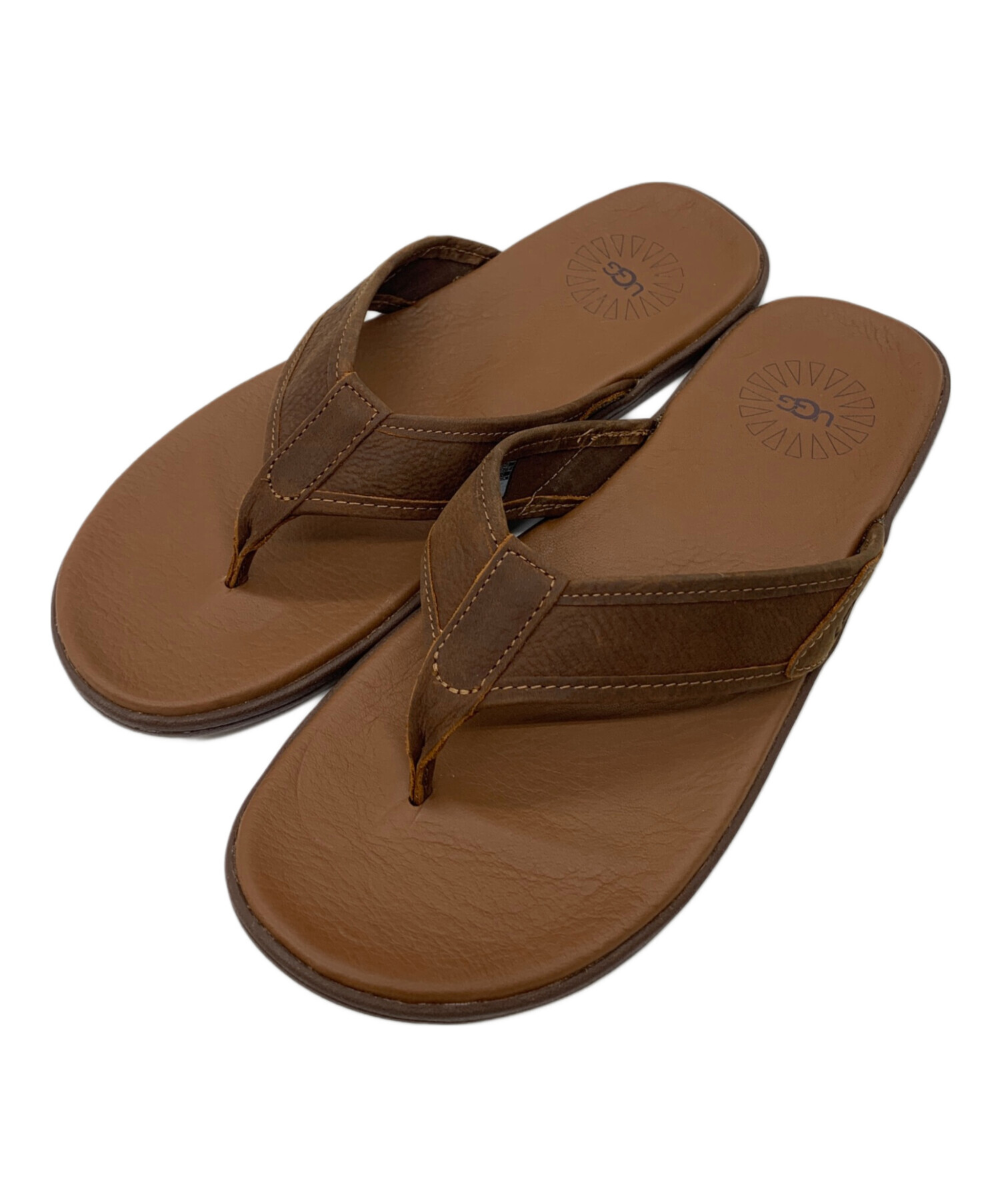 じゅんち UGG アグ ファー ストラップサンダル黒 25cm 新品未使用 楽天