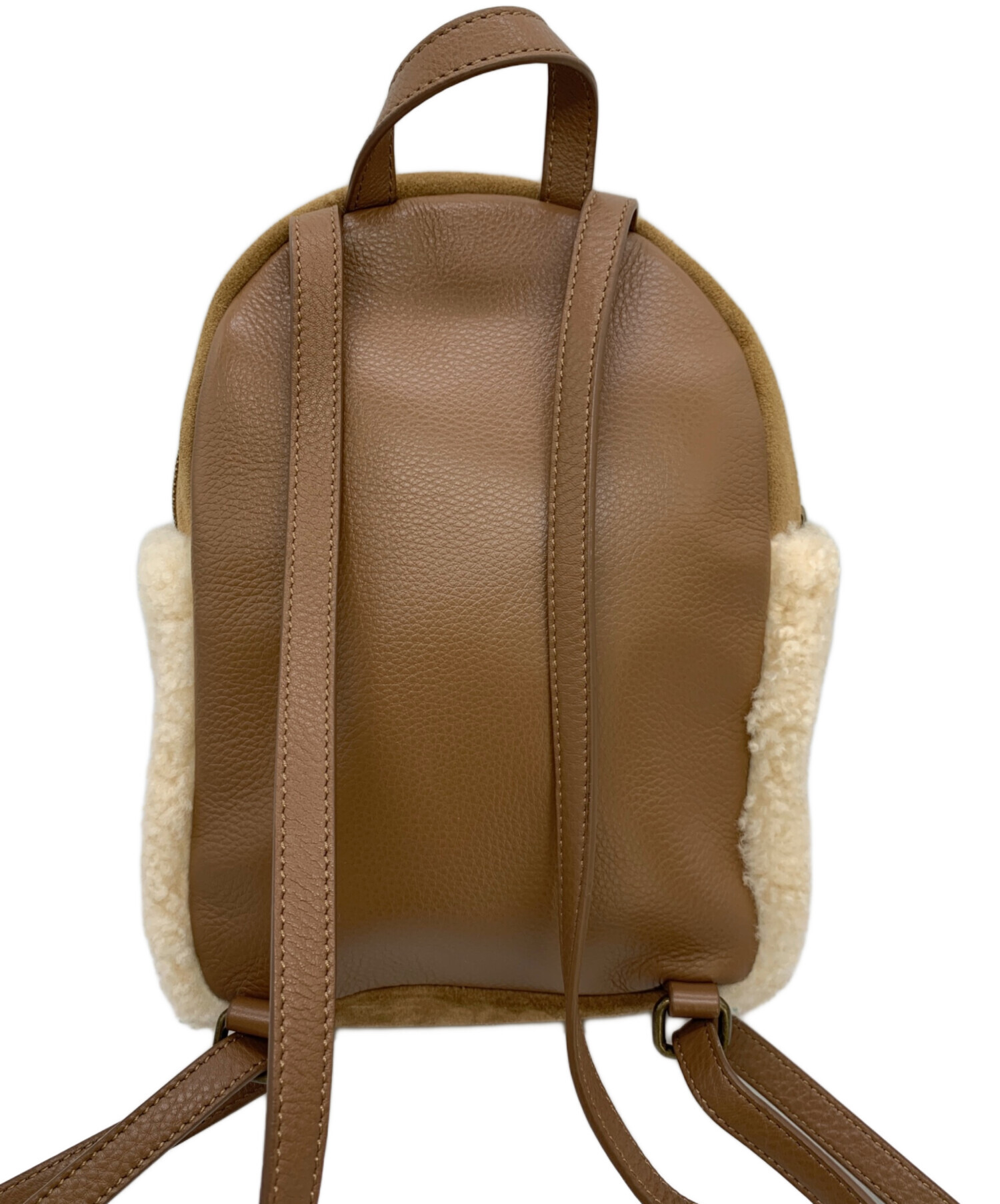 中古・古着通販】UGG (アグ) ムートンリュック ブラウン×ホワイト 